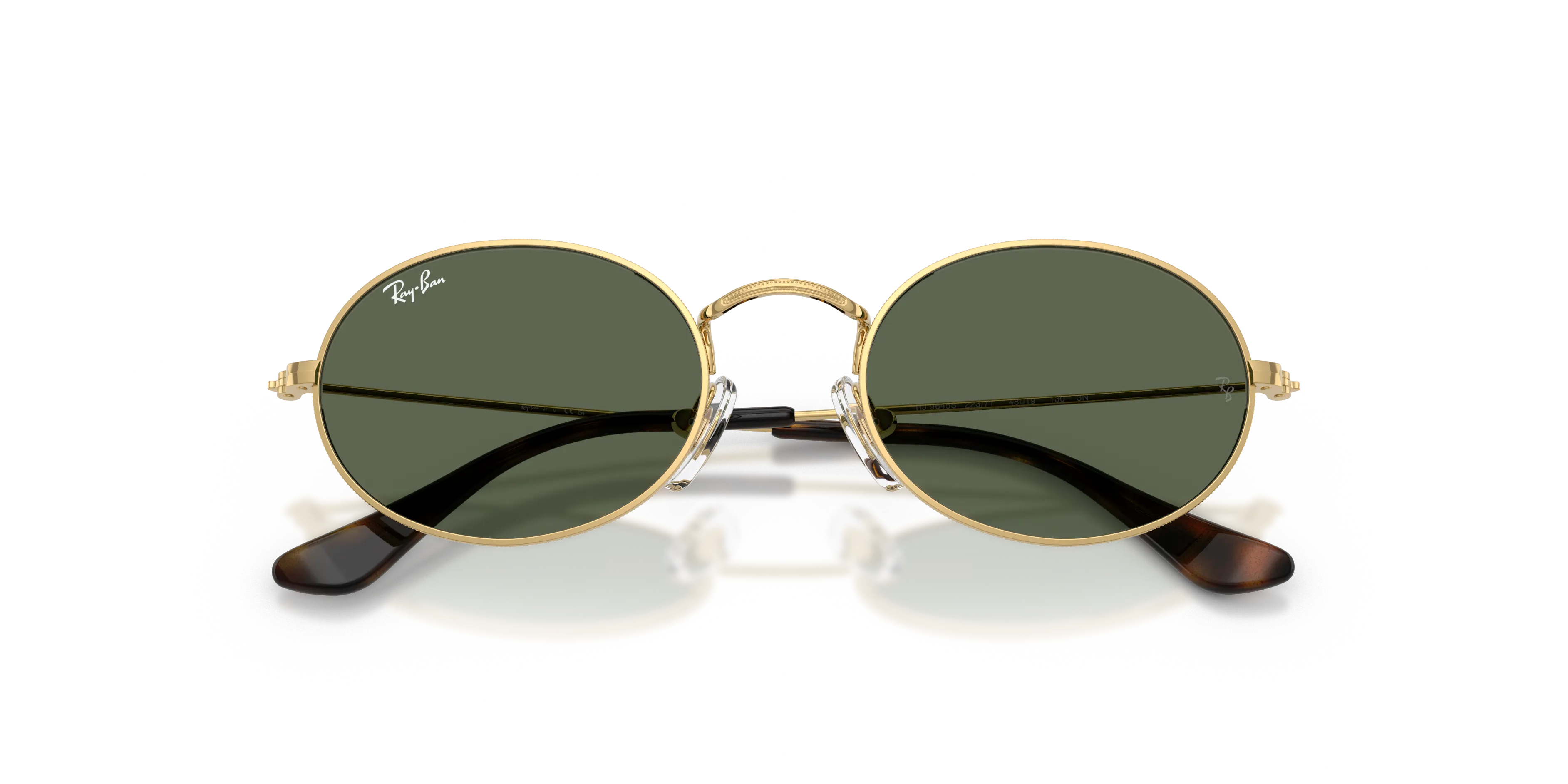 Ray - Ban RJ9645S 223/71 Occhiali da sole bambino Metallo Oro Verde Rotonda Normale - immagine 2