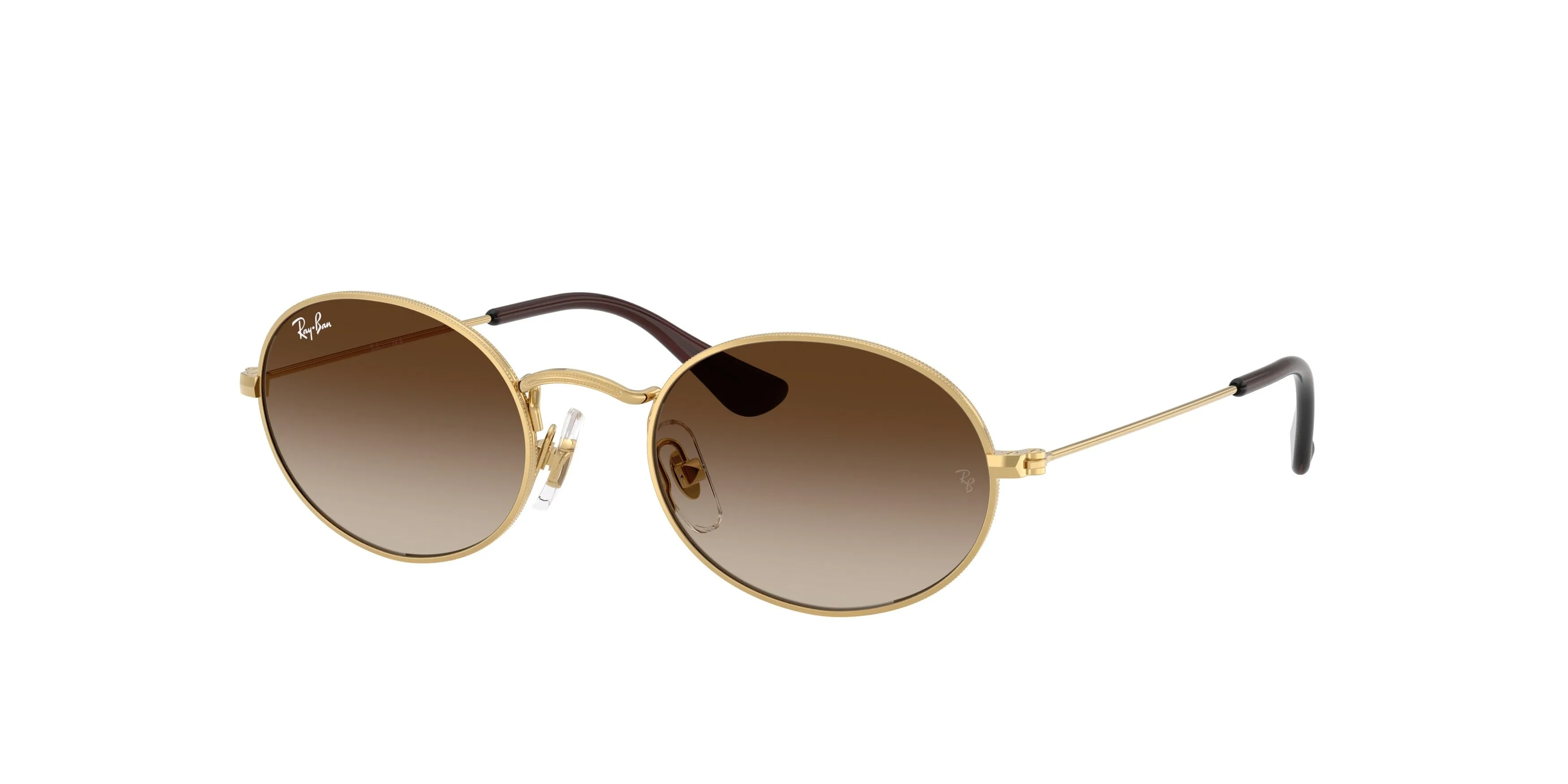 Ray - Ban RJ9645S 223/13 Occhiali da sole bambino Metallo Oro Marrone Rotonda Normale Sfumato - immagine 1