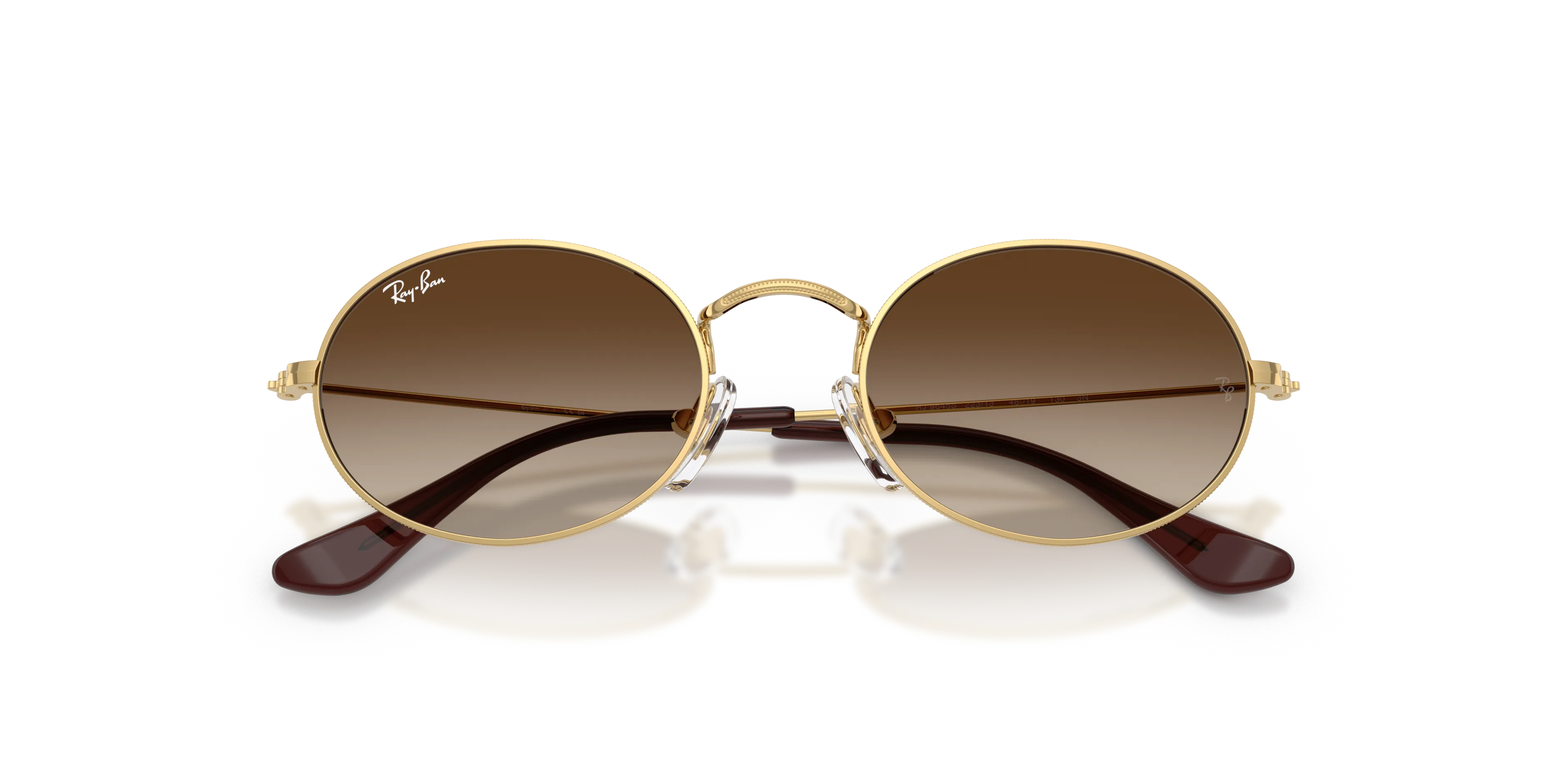 Ray - Ban RJ9645S 223/13 Occhiali da sole bambino Metallo Oro Marrone Rotonda Normale Sfumato - immagine 2