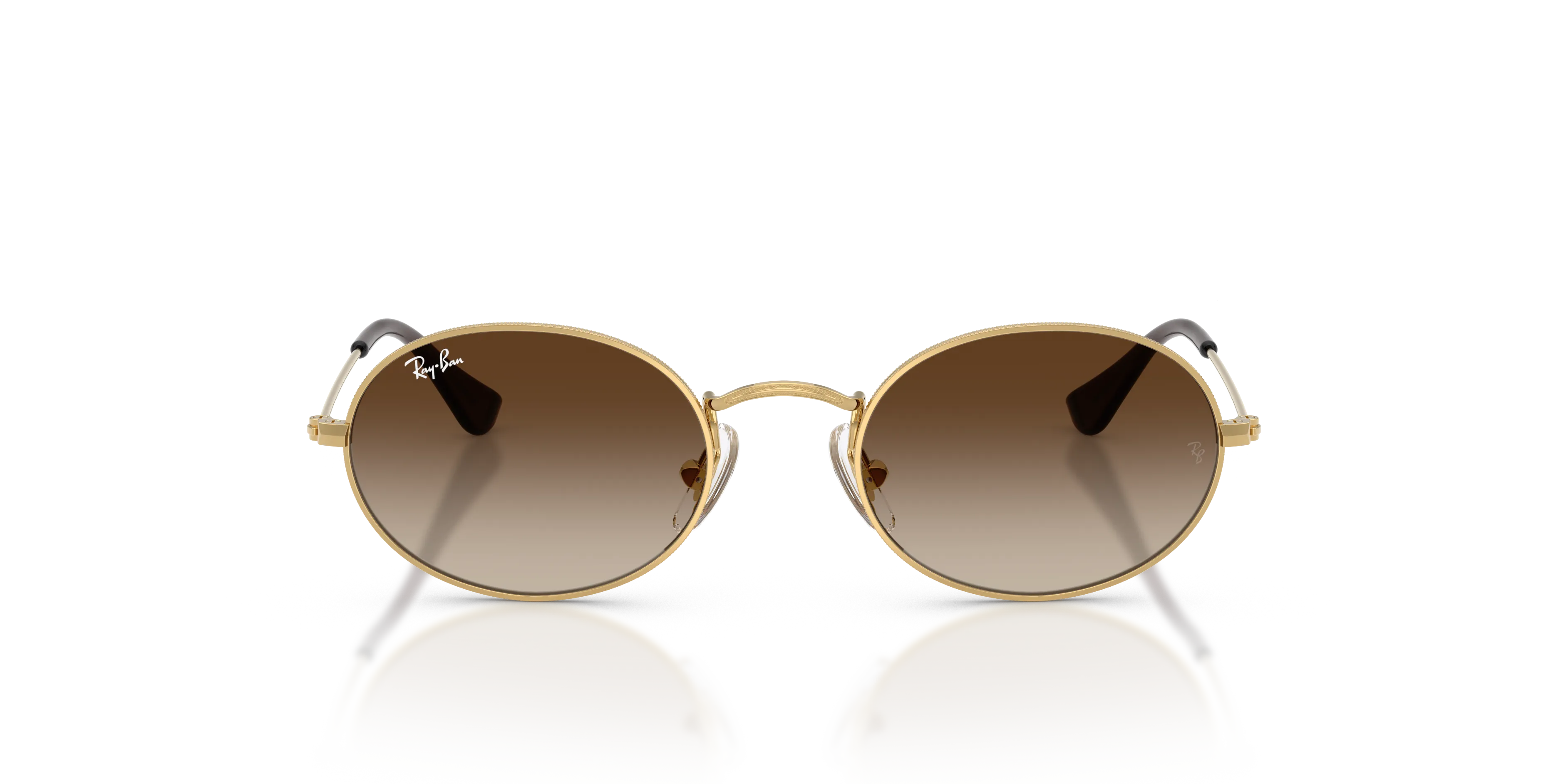Ray - Ban RJ9645S 223/13 Occhiali da sole bambino Metallo Oro Marrone Rotonda Normale Sfumato - immagine 3