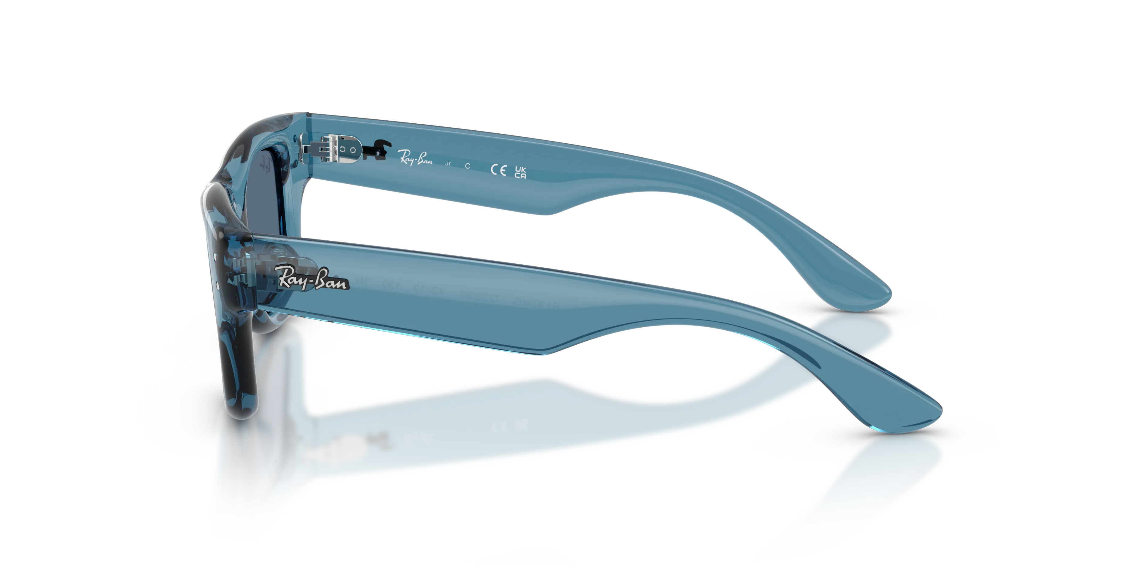 Ray - Ban RJ9240S 722280 Occhiali da sole bambino Nylon Blu Blu Squadrata Normale - immagine 4
