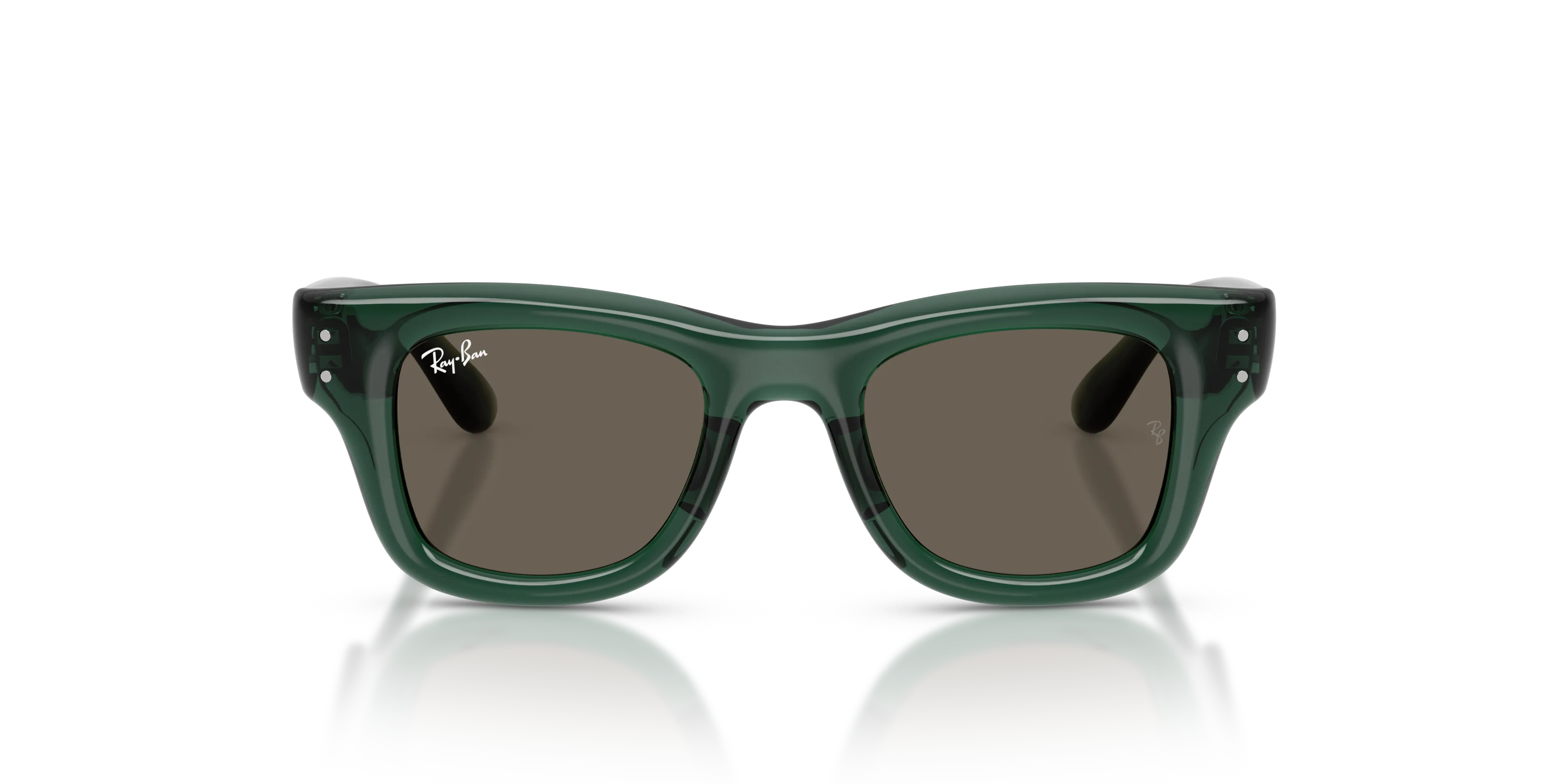 Ray - Ban RJ9240S 7189/3 Occhiali da sole bambino Nylon Verde Marrone Squadrata Normale - immagine 3