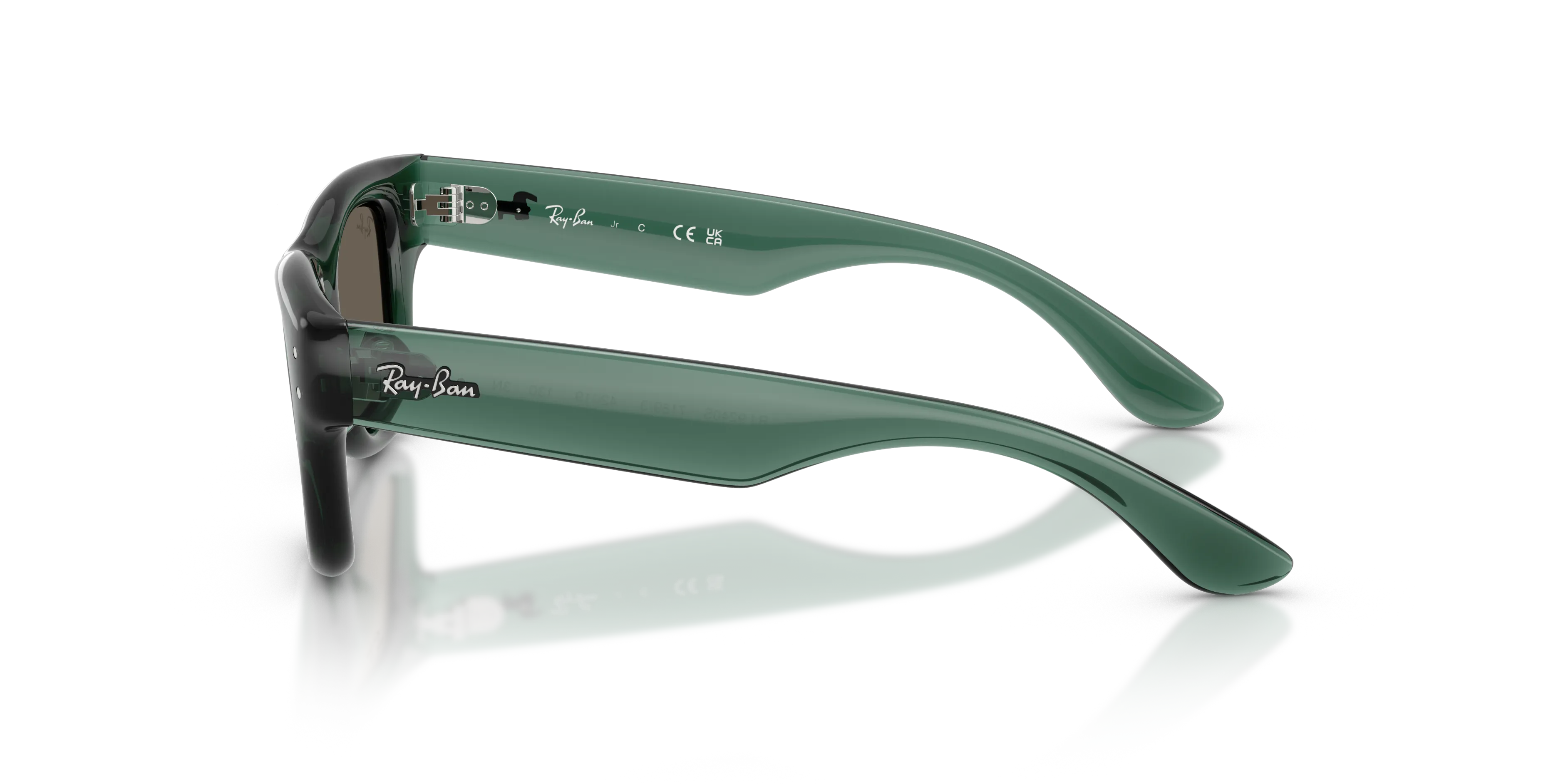 Ray - Ban RJ9240S 7189/3 Occhiali da sole bambino Nylon Verde Marrone Squadrata Normale - immagine 4