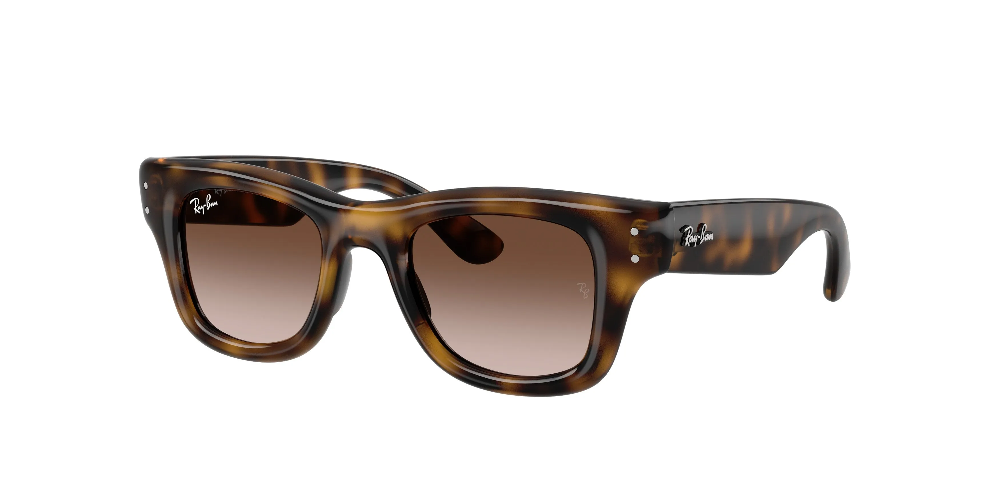 Ray - Ban RJ9240S 152/13 Occhiali da sole bambino Nylon Tartaruga Marrone Squadrata Normale Sfumato - immagine 1