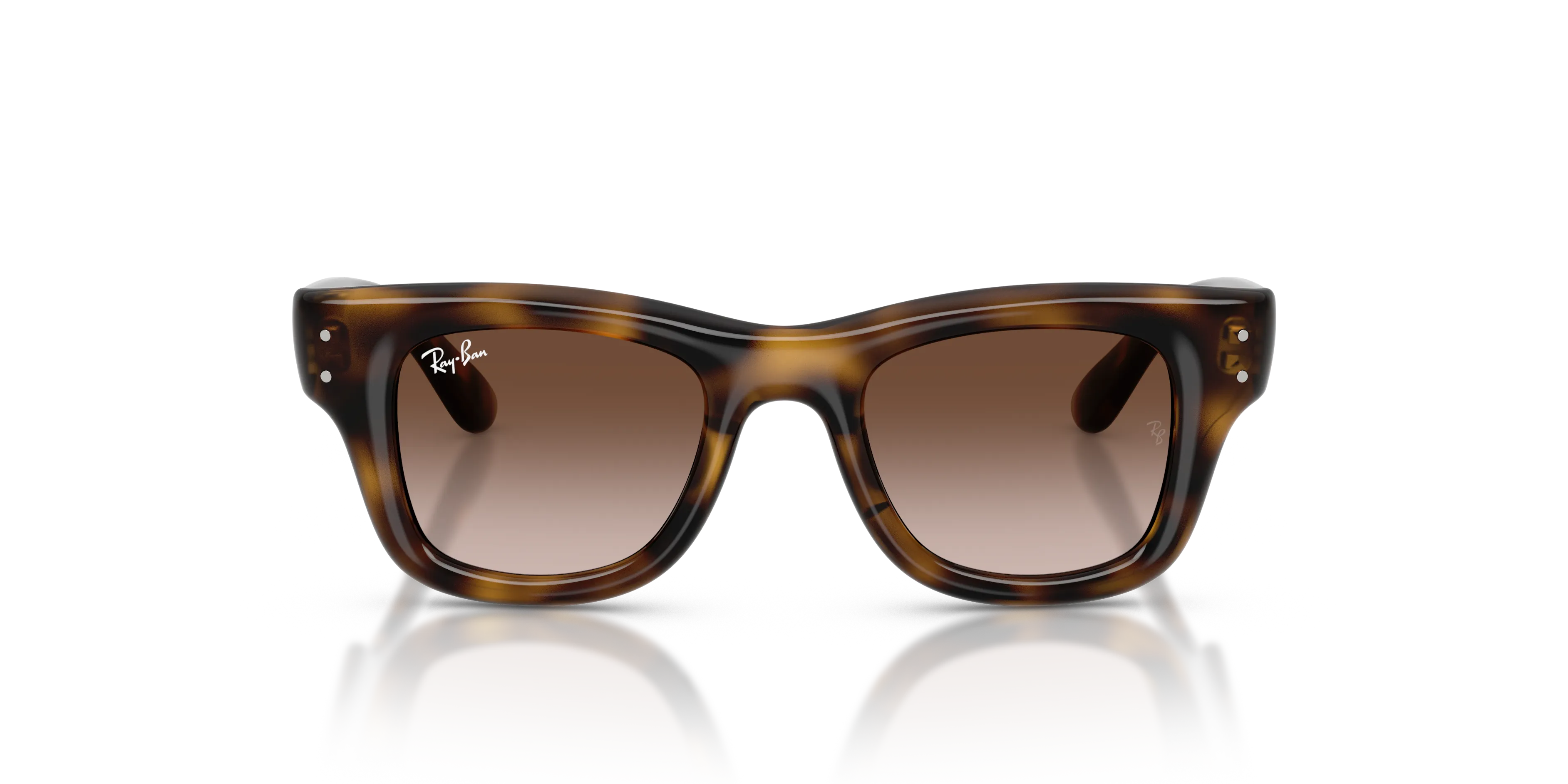 Ray - Ban RJ9240S 152/13 Occhiali da sole bambino Nylon Tartaruga Marrone Squadrata Normale Sfumato - immagine 3