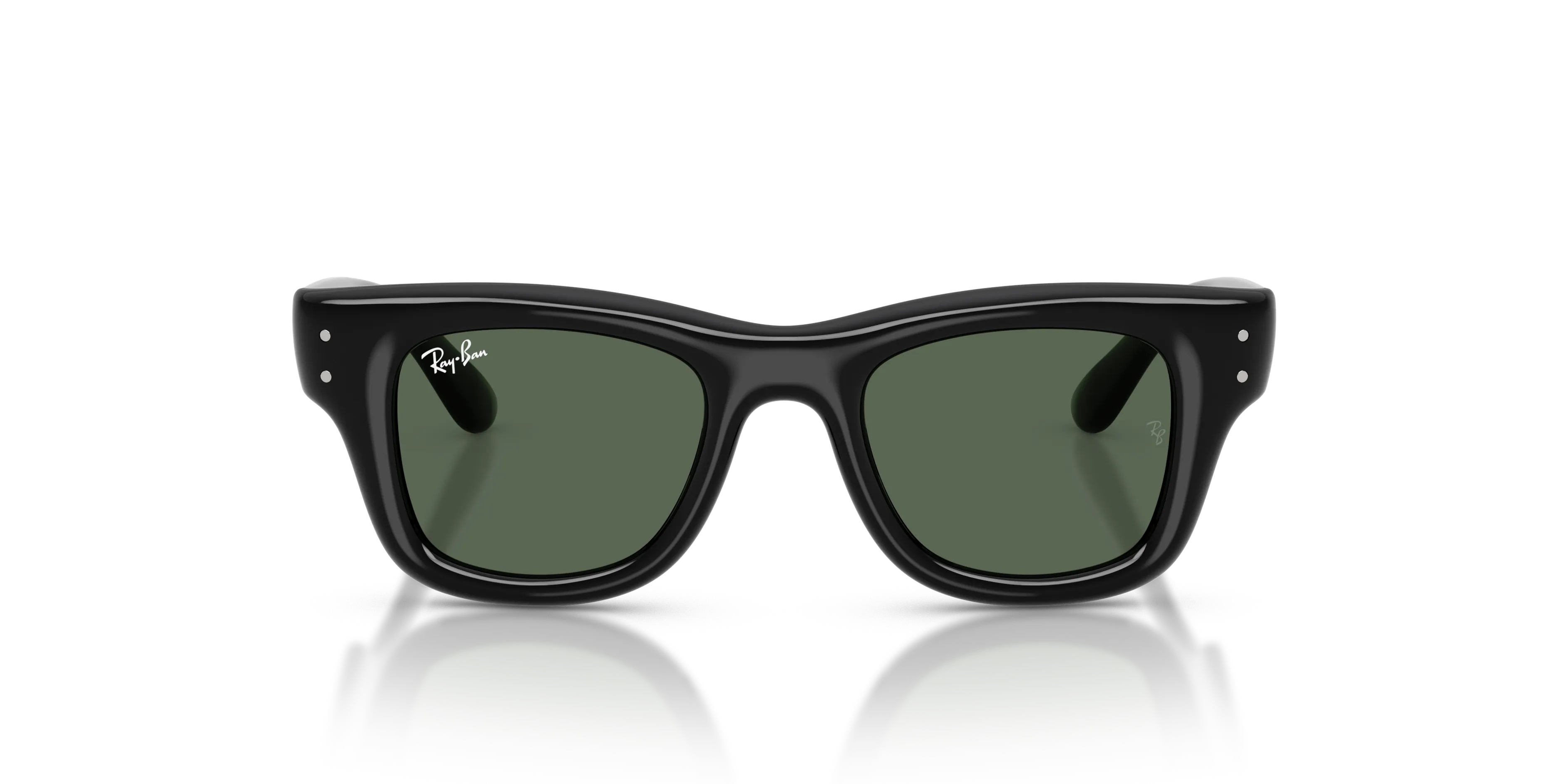 Ray - Ban RJ9240S 100/71 Occhiali da sole bambino Nylon Nero Verde Squadrata Normale - immagine 3