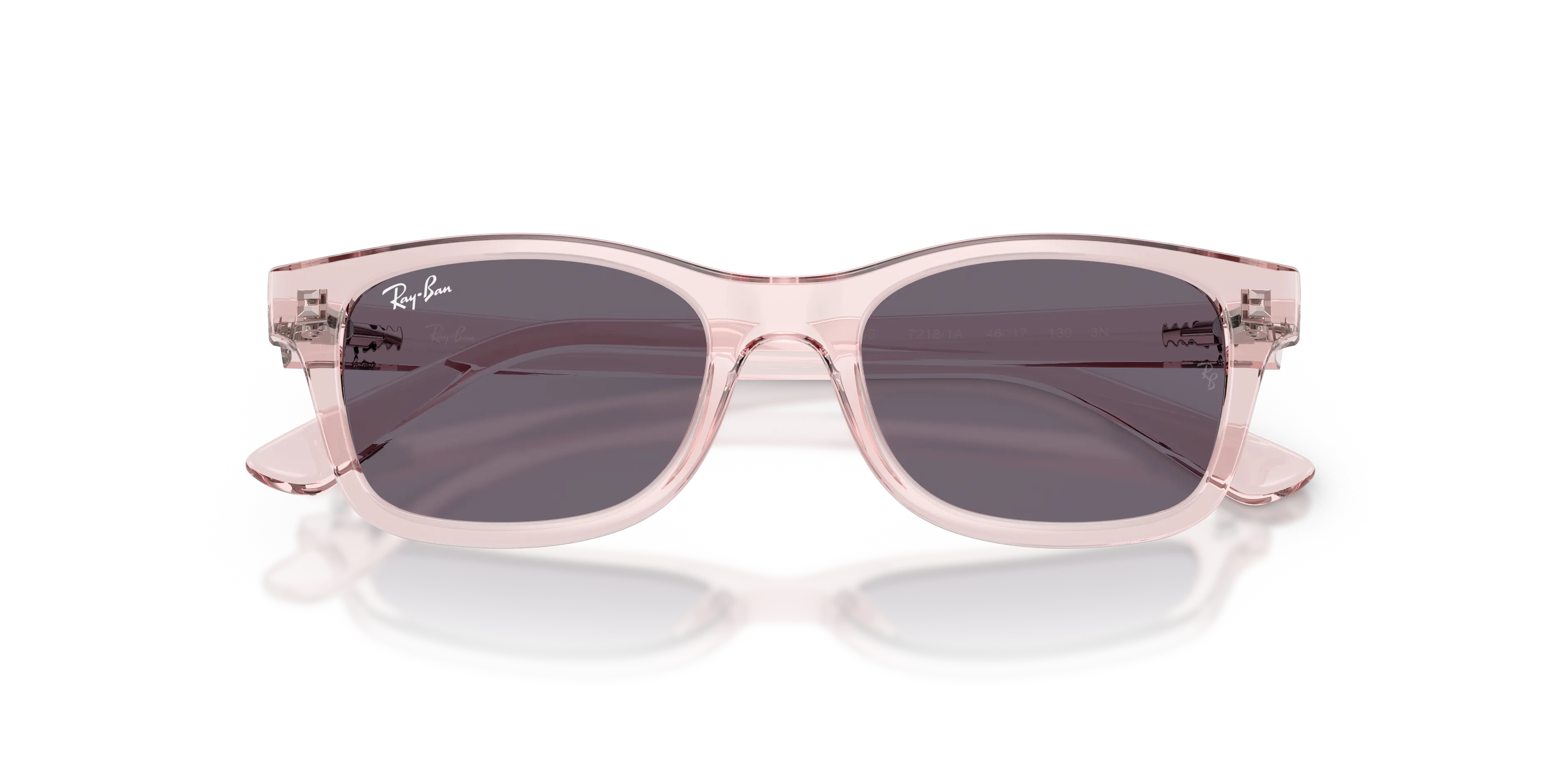 Ray - Ban RJ9086S 72181A Occhiali da sole bambino Iniettato Rosa Viola Squadrata Normale - immagine 2