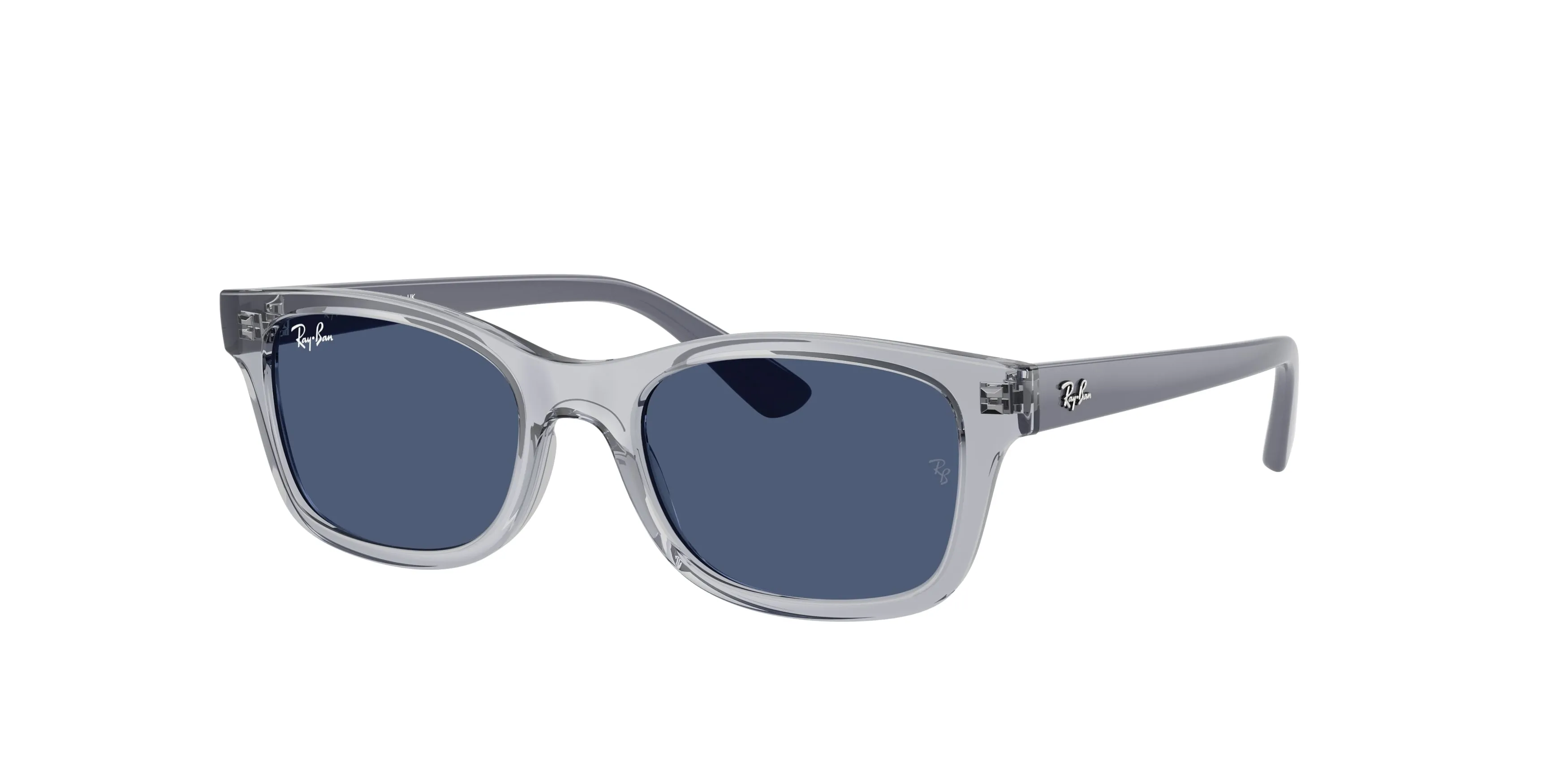 Ray - Ban RJ9086S 719880 Occhiali da sole bambino Iniettato Grigio Blu Squadrata Normale - immagine 1