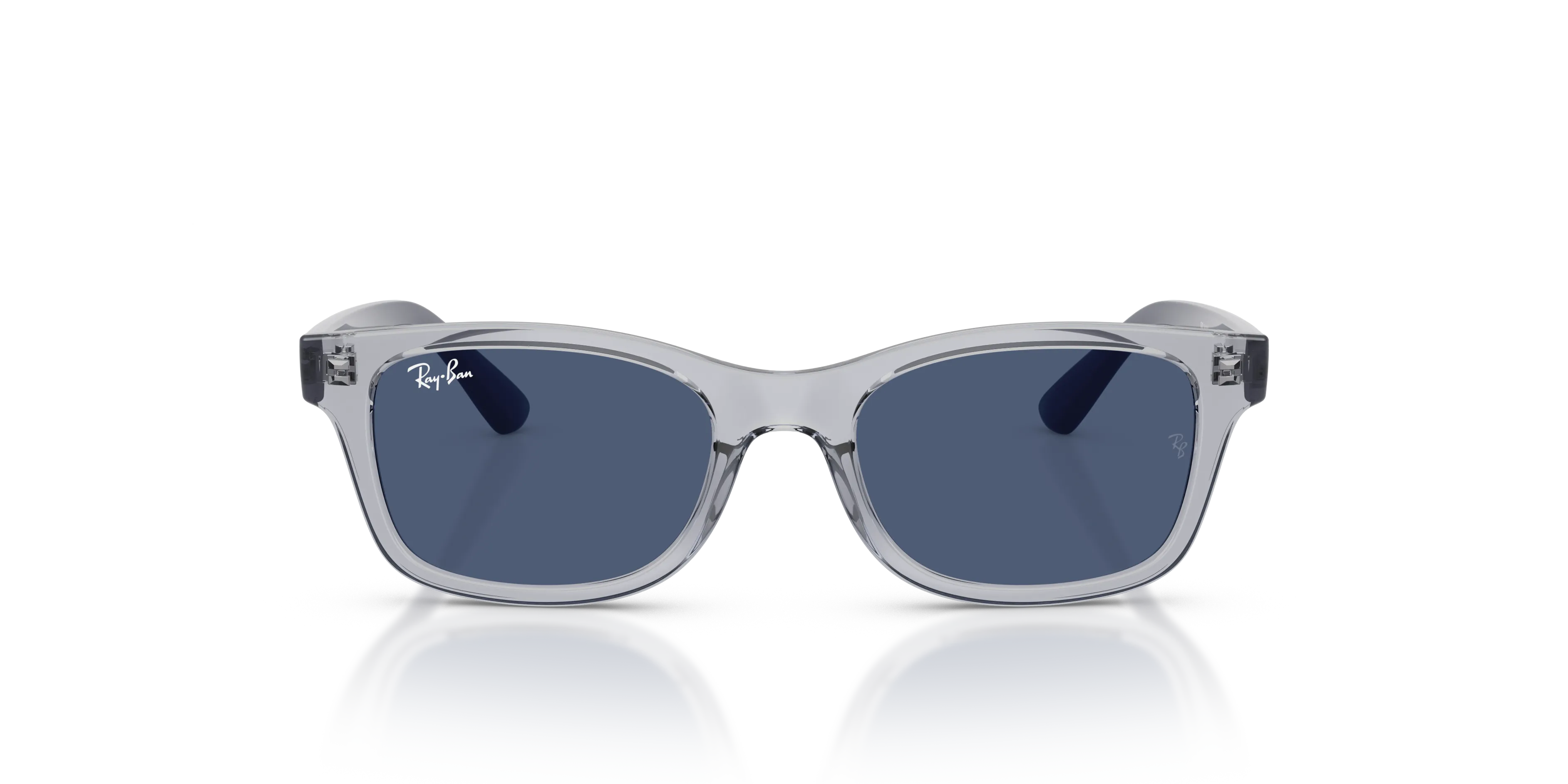 Ray - Ban RJ9086S 719880 Occhiali da sole bambino Iniettato Grigio Blu Squadrata Normale - immagine 3