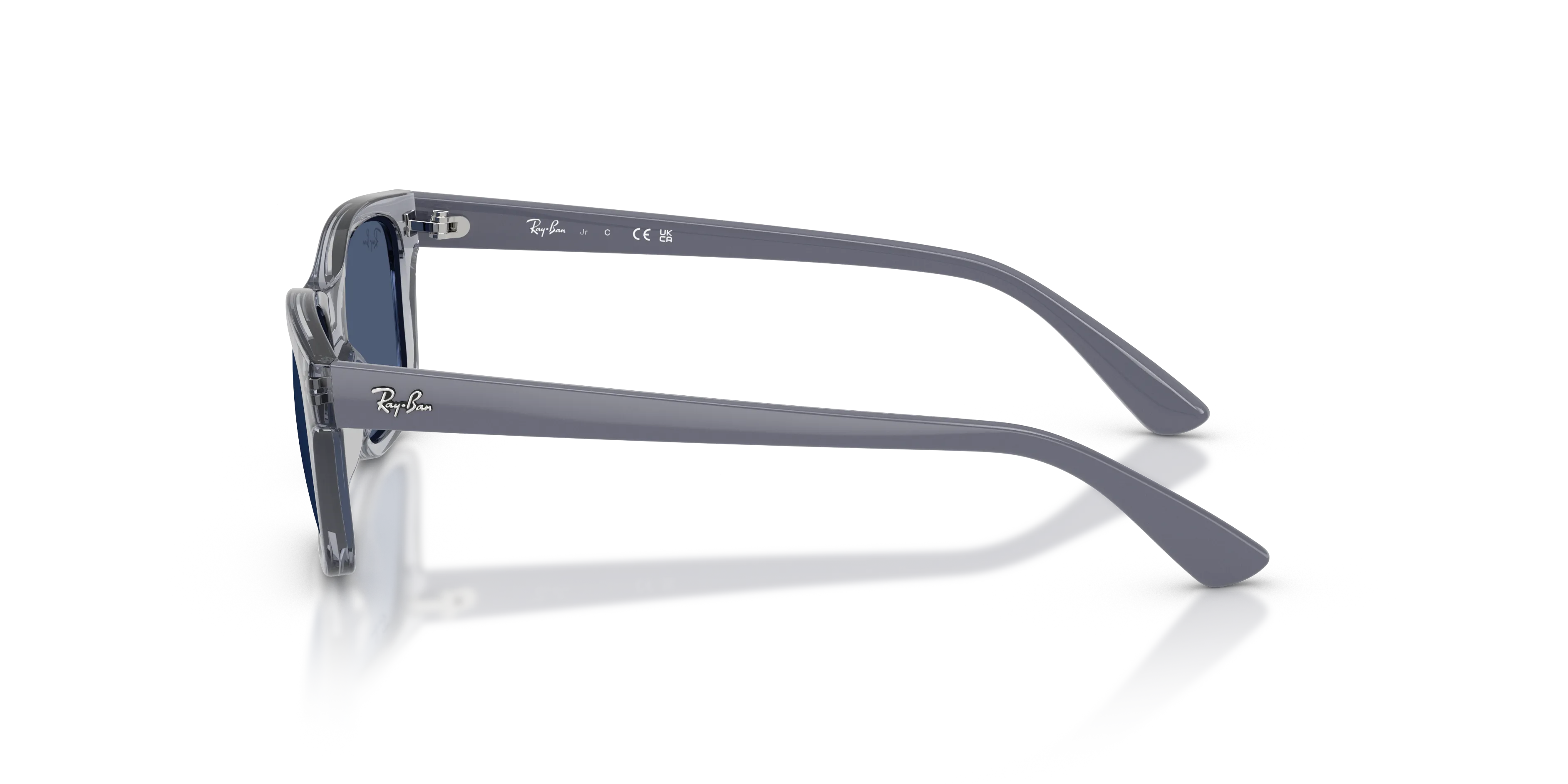 Ray - Ban RJ9086S 719880 Occhiali da sole bambino Iniettato Grigio Blu Squadrata Normale - immagine 4