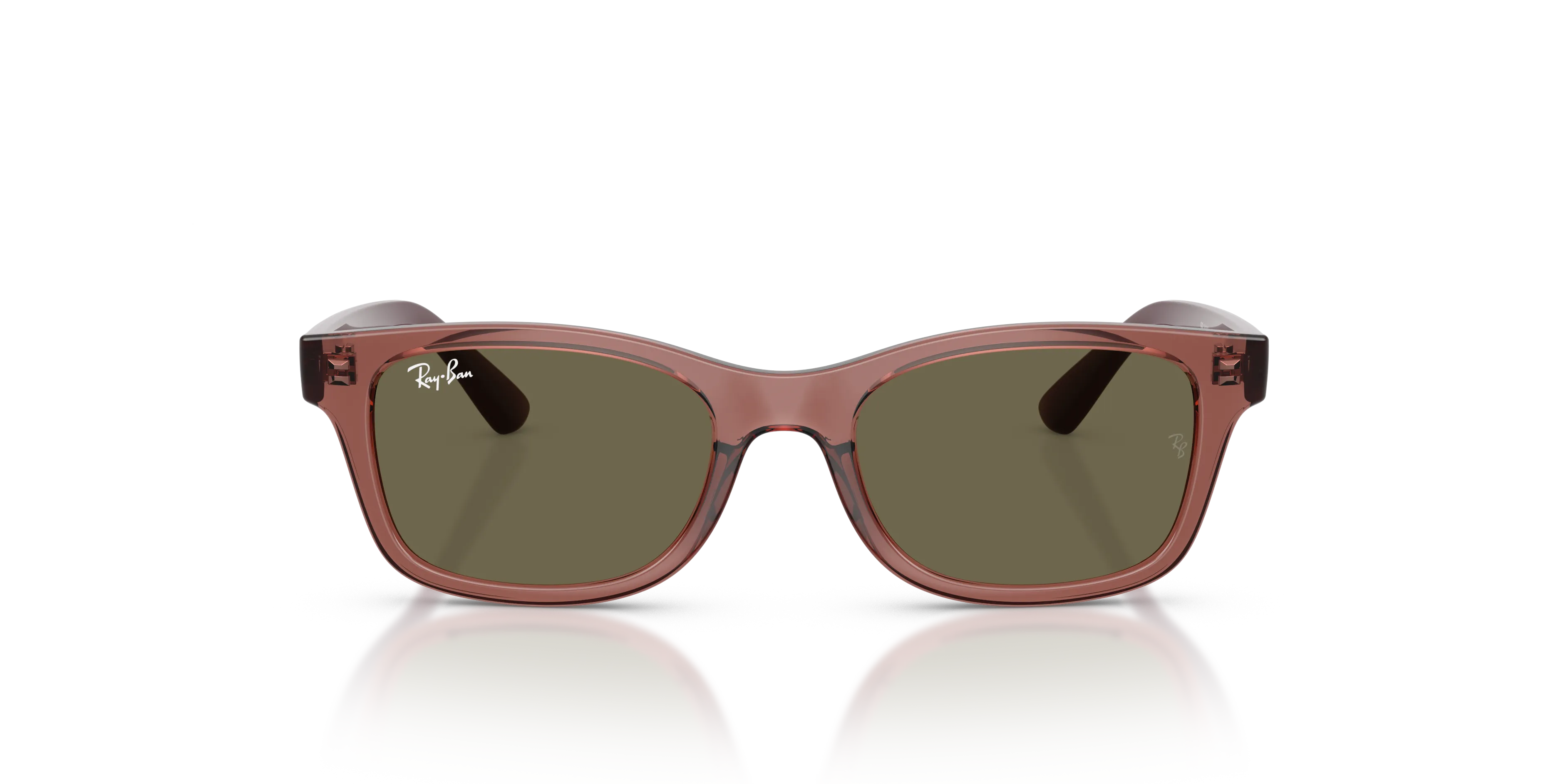 Ray - Ban RJ9086S 7197/3 Occhiali da sole bambino Iniettato Viola Marrone Squadrata Normale - immagine 3