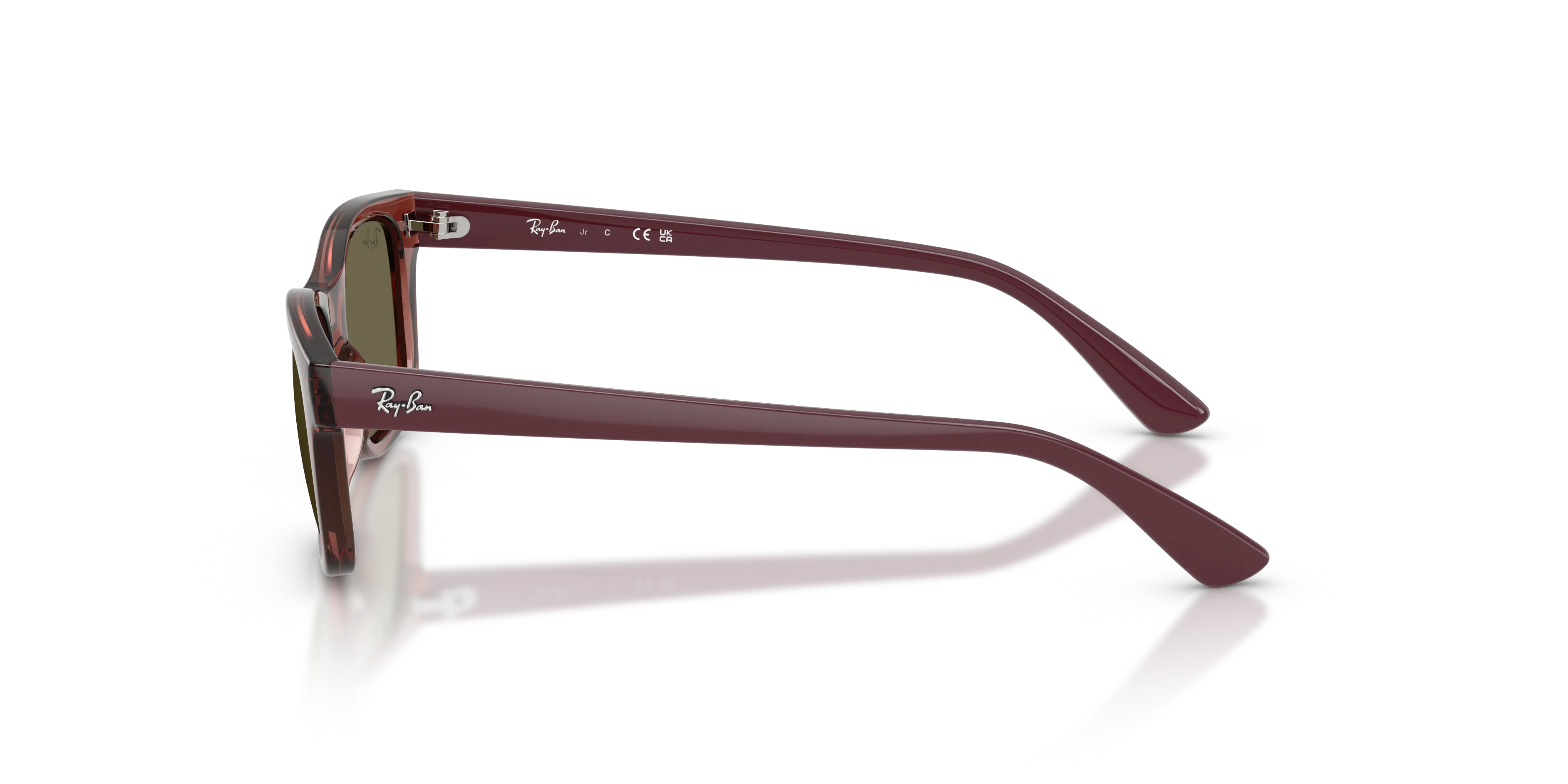 Ray - Ban RJ9086S 7197/3 Occhiali da sole bambino Iniettato Viola Marrone Squadrata Normale - immagine 4