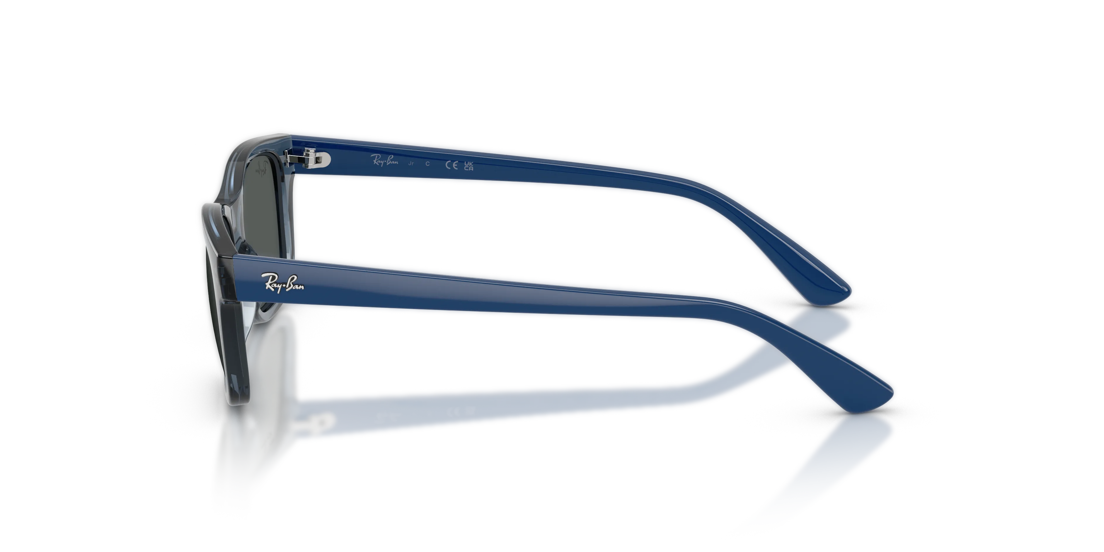 Ray - Ban RJ9086S 711087 Occhiali da sole bambino Iniettato Blu Grigio Squadrata Normale - immagine 4