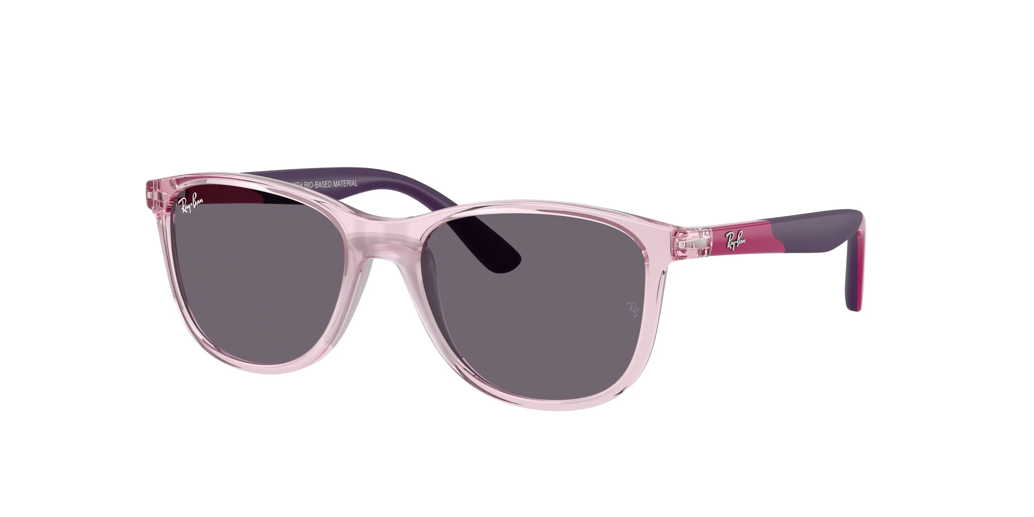 Ray - Ban RJ9077S 72311A Occhiali da sole Iniettato Rosa Viola Squadrata Normale - immagine 1