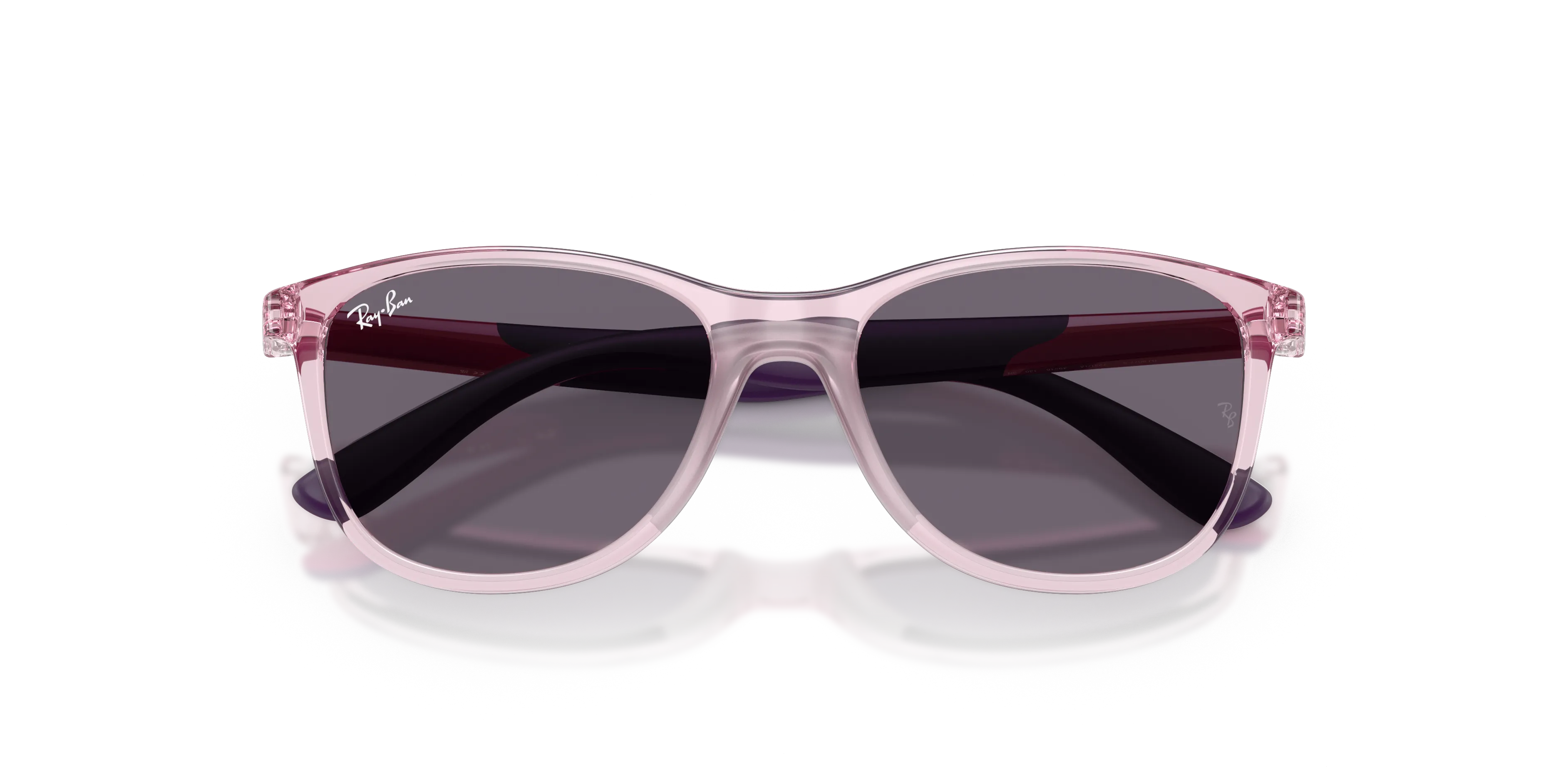 Ray - Ban RJ9077S 72311A Occhiali da sole Iniettato Rosa Viola Squadrata Normale - immagine 2
