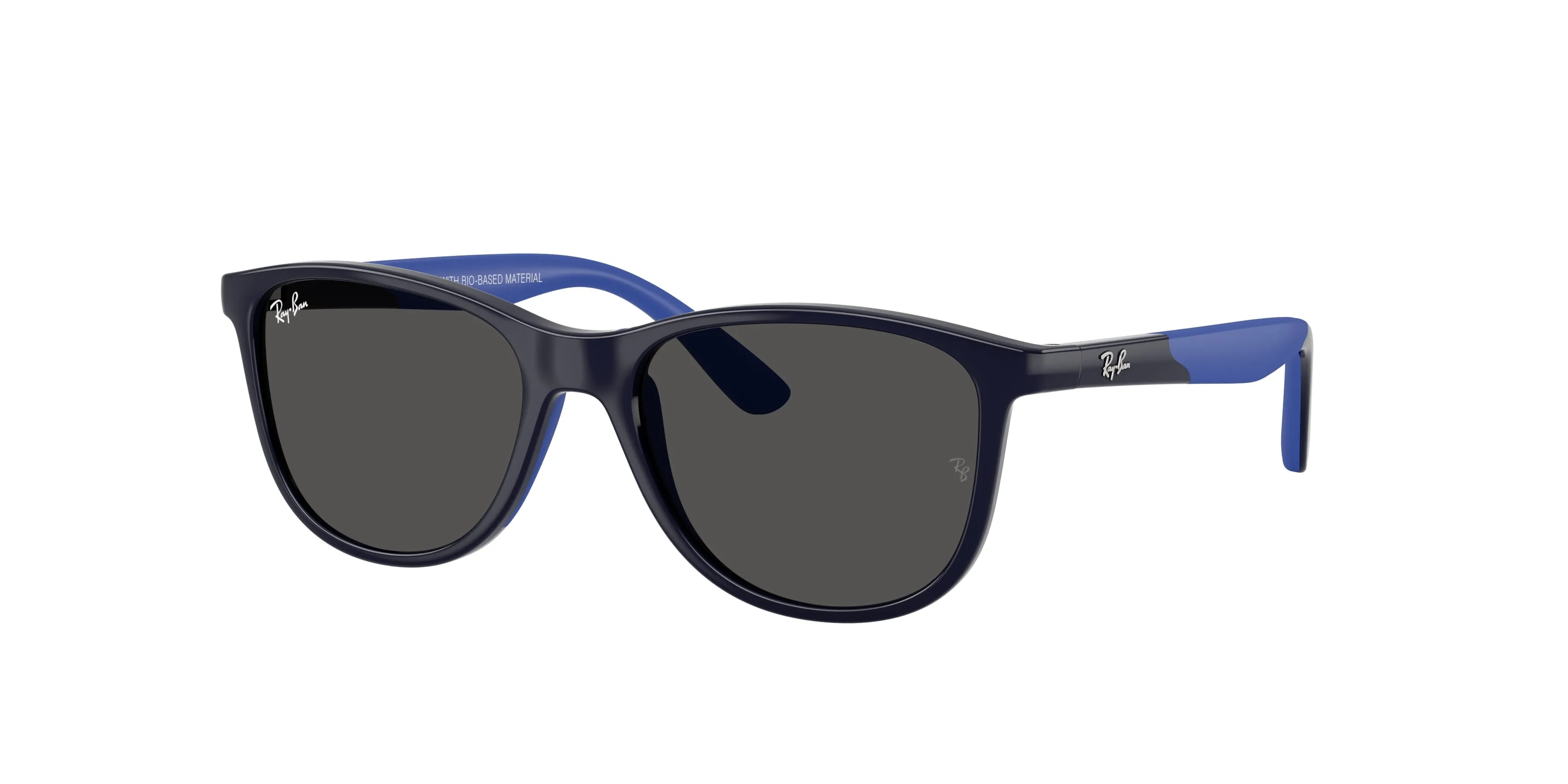 Ray - Ban RJ9077S 723087 Occhiali da sole Iniettato Blu Grigio Squadrata Normale - immagine 1
