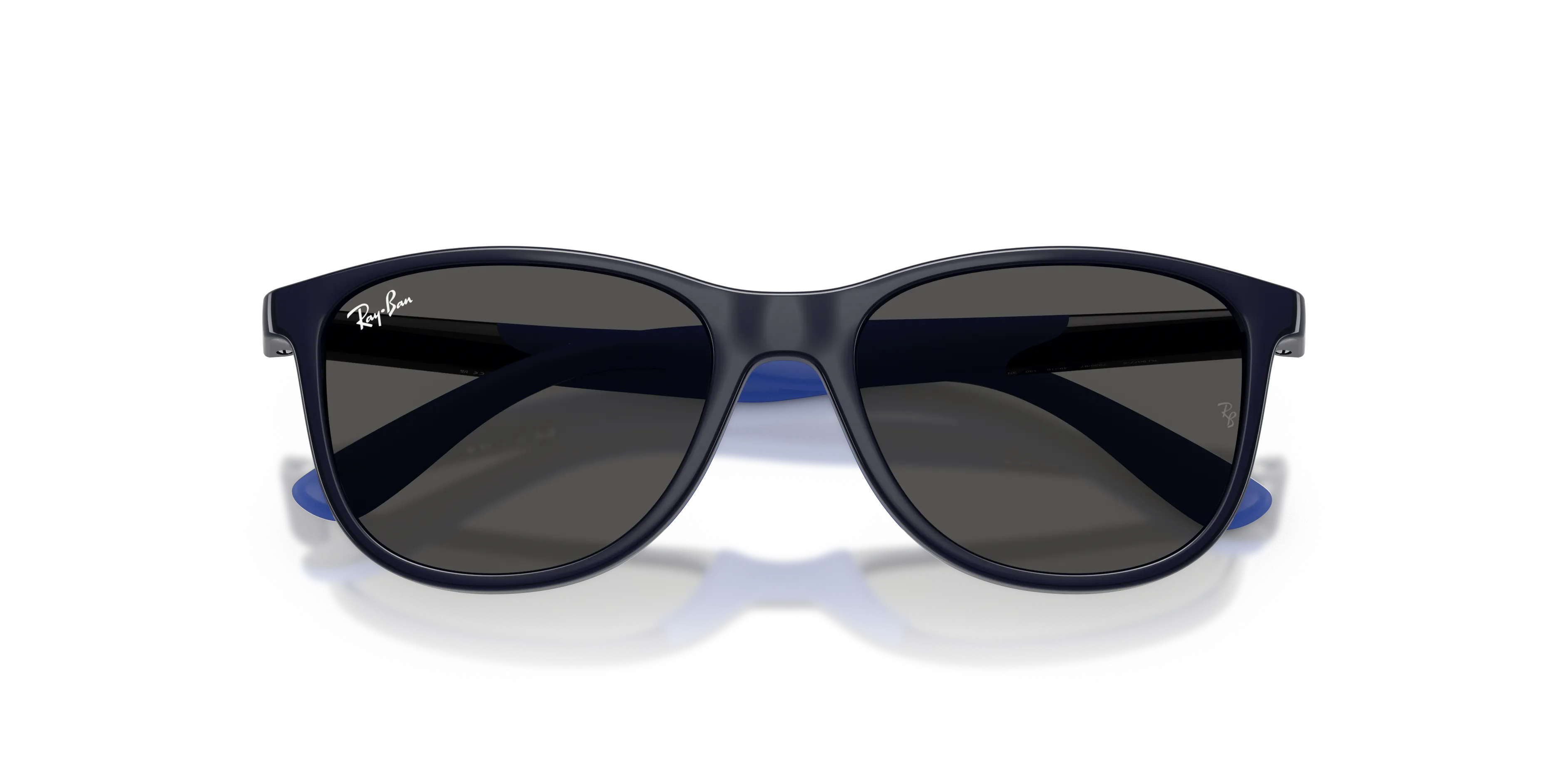 Ray - Ban RJ9077S 723087 Occhiali da sole Iniettato Blu Grigio Squadrata Normale - immagine 2