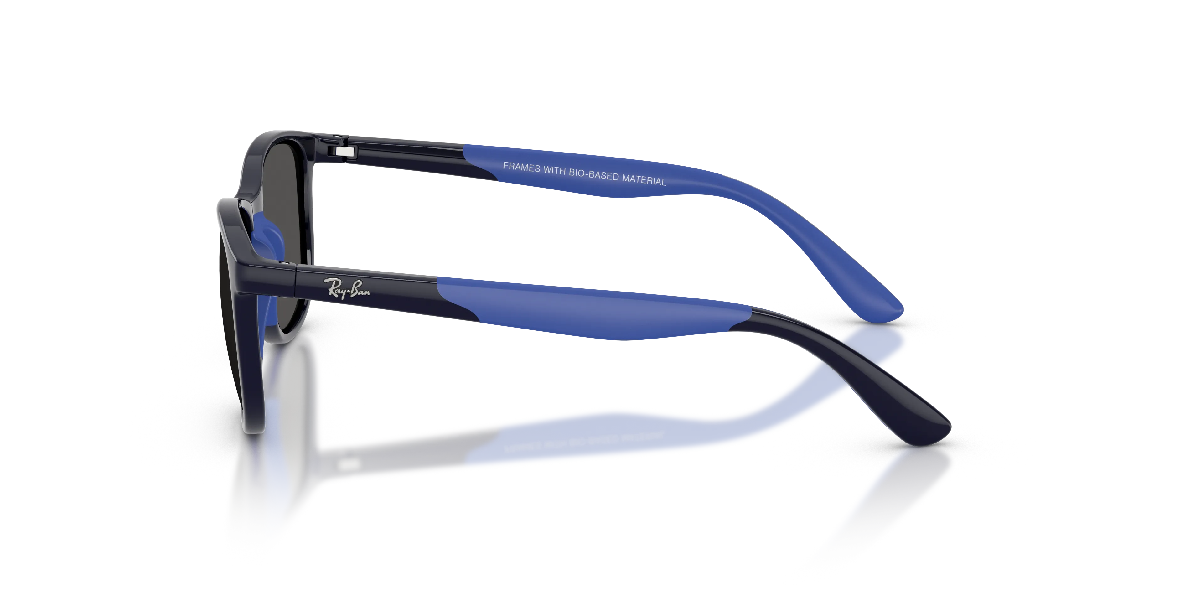 Ray - Ban RJ9077S 723087 Occhiali da sole Iniettato Blu Grigio Squadrata Normale - immagine 4