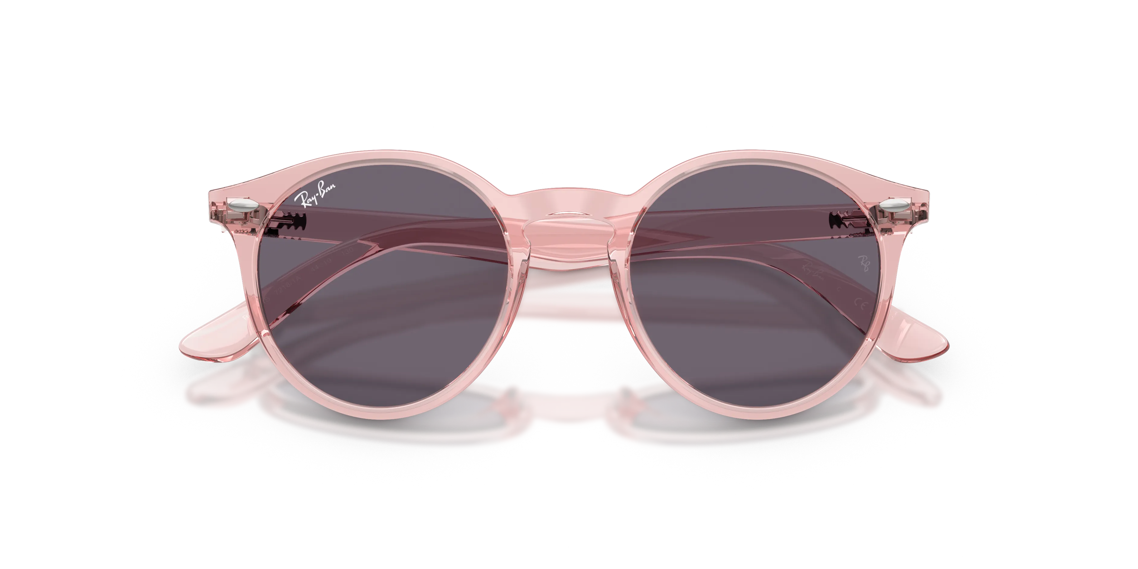Ray - Ban RJ9064S 72181A Occhiali da sole Iniettato Rosa Viola Pantos Normale - immagine 2