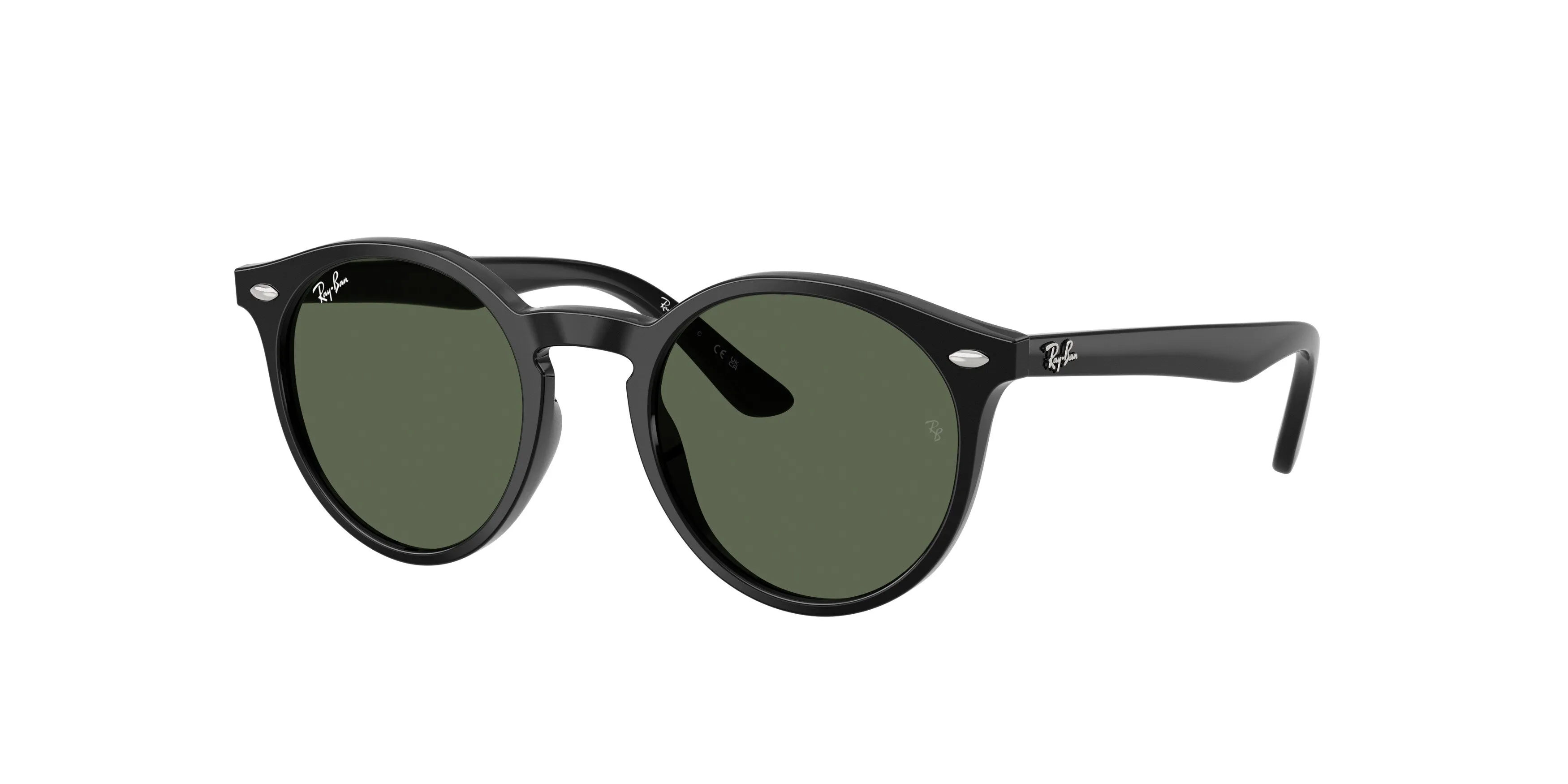 Ray - Ban RJ9064S 100/71 Occhiali da sole Iniettato Nero Verde Pantos Normale - immagine 1