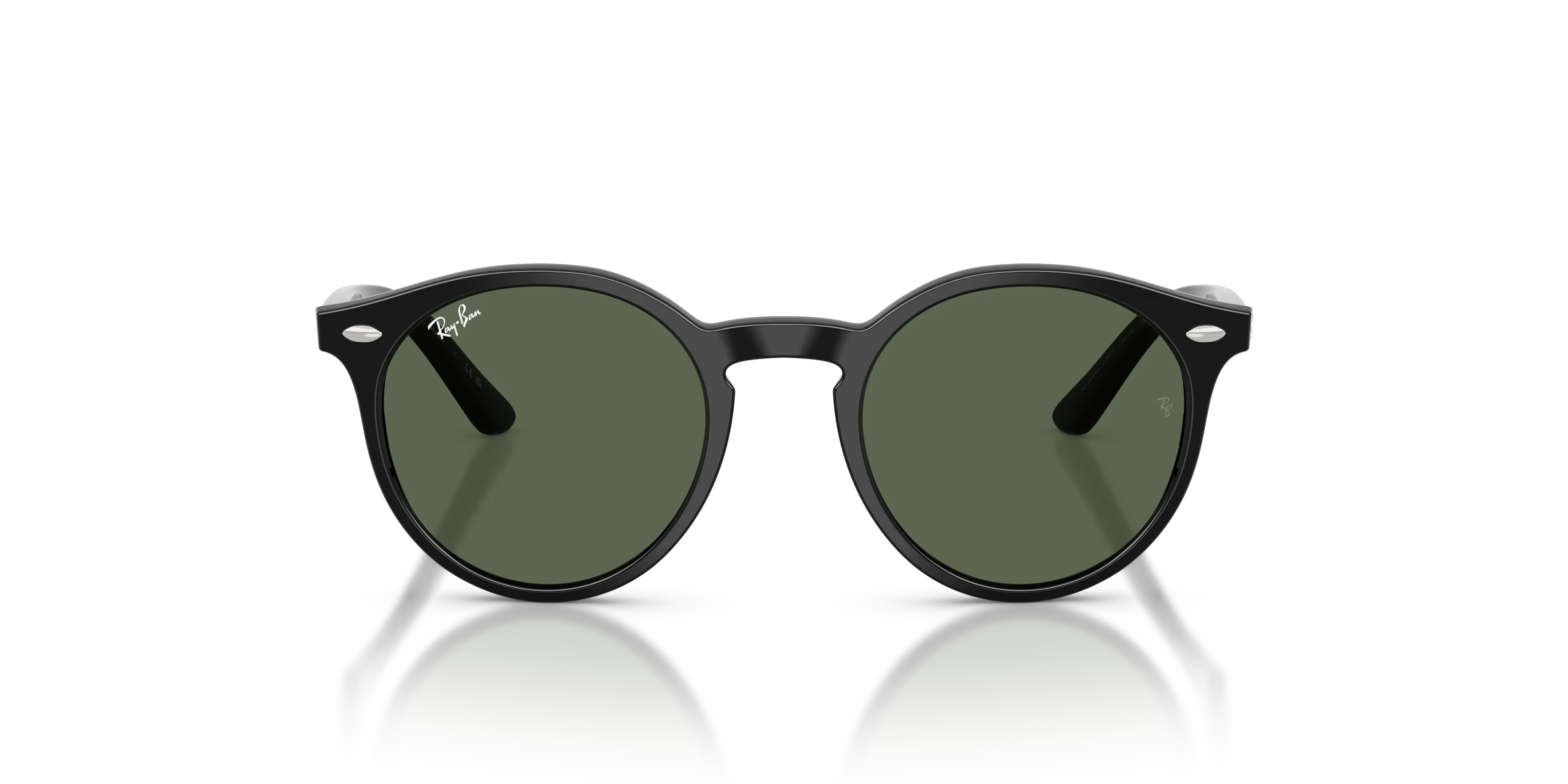 Ray - Ban RJ9064S 100/71 Occhiali da sole Iniettato Nero Verde Pantos Normale - immagine 3