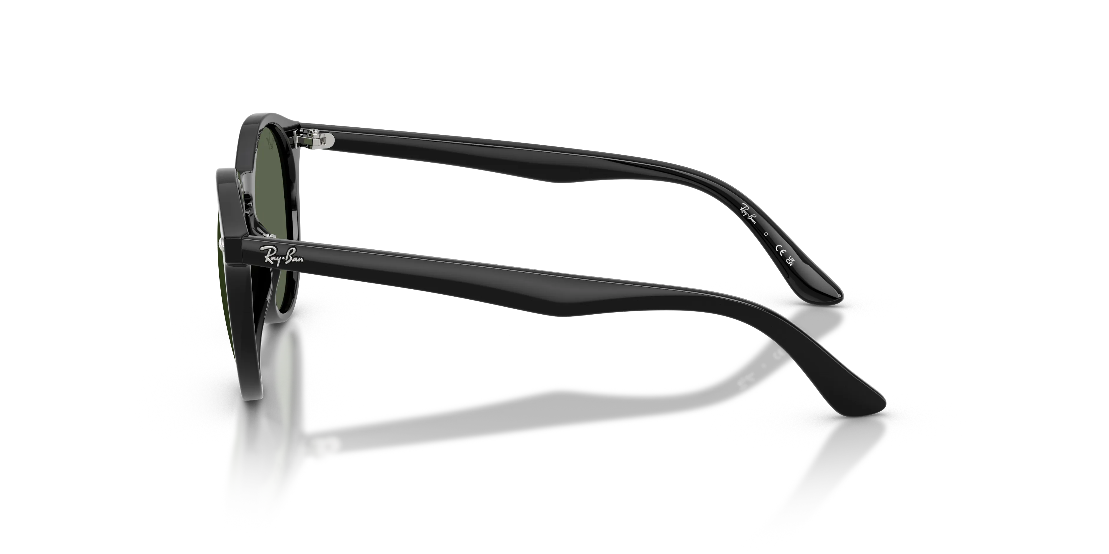 Ray - Ban RJ9064S 100/71 Occhiali da sole Iniettato Nero Verde Pantos Normale - immagine 4