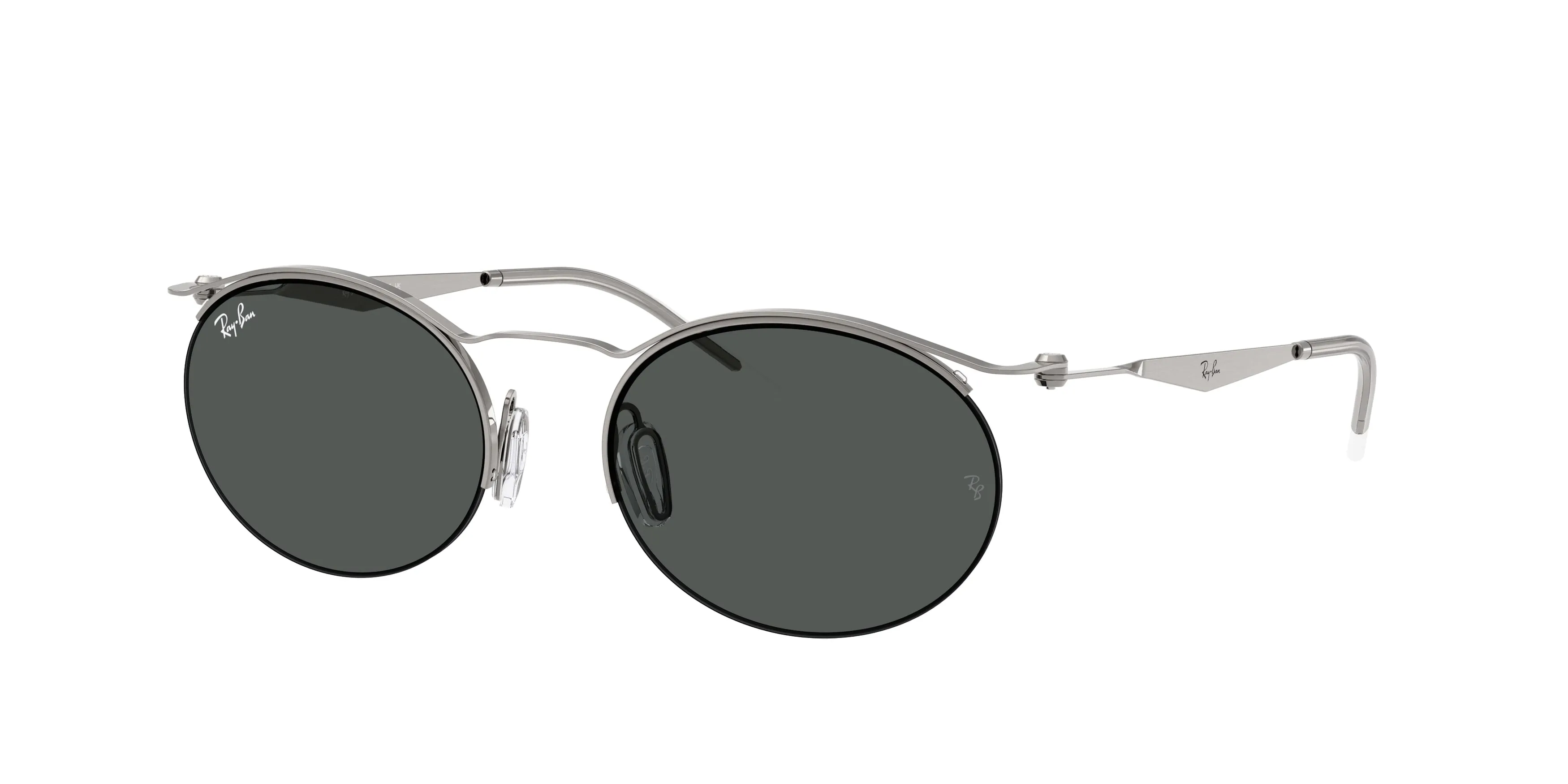 Ray - Ban RB8551 928287 Occhiali da sole Metallo Grigio Grigio Rotonda Normale - immagine 1