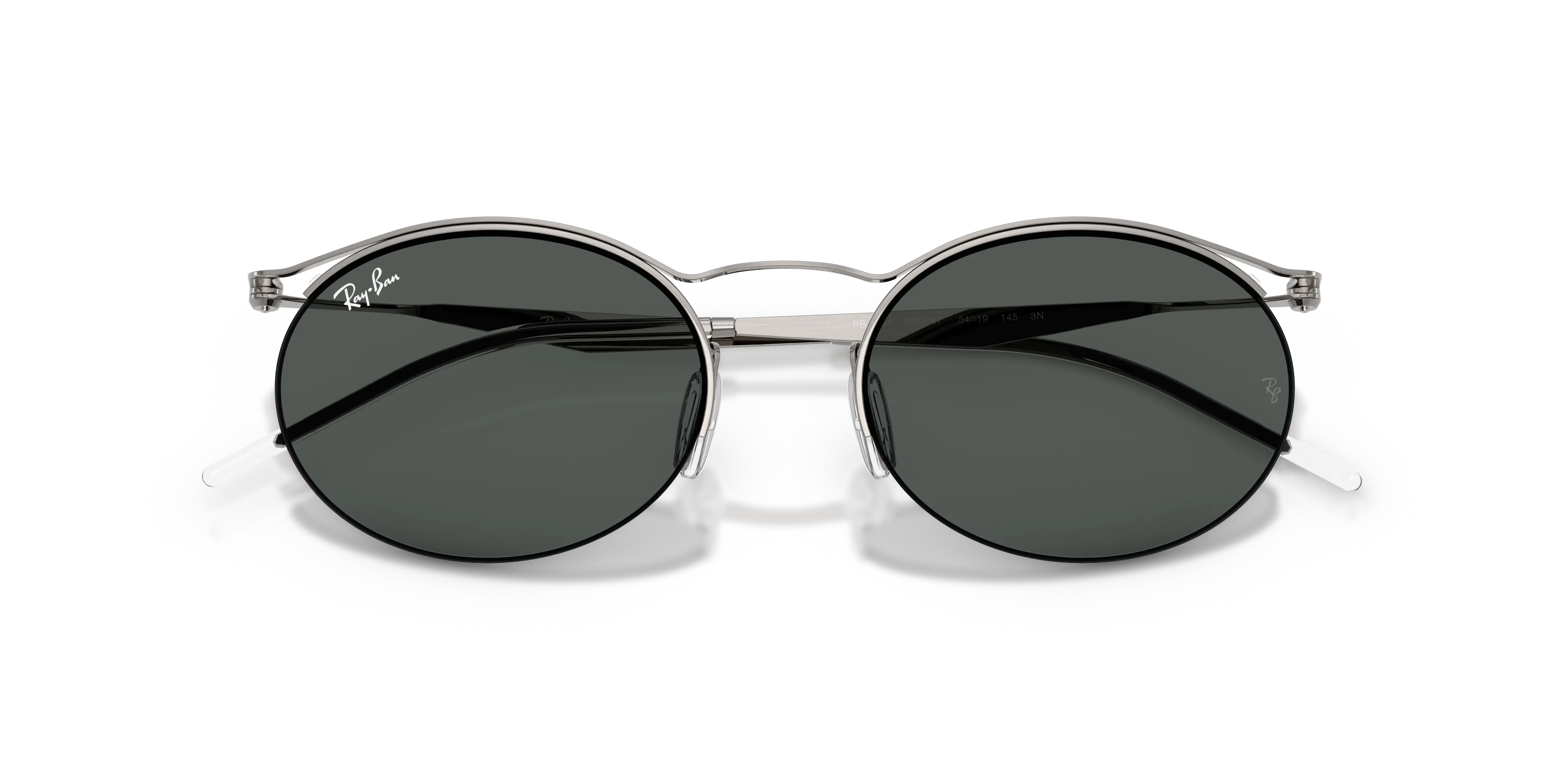 Ray - Ban RB8551 928287 Occhiali da sole Metallo Grigio Grigio Rotonda Normale - immagine 2