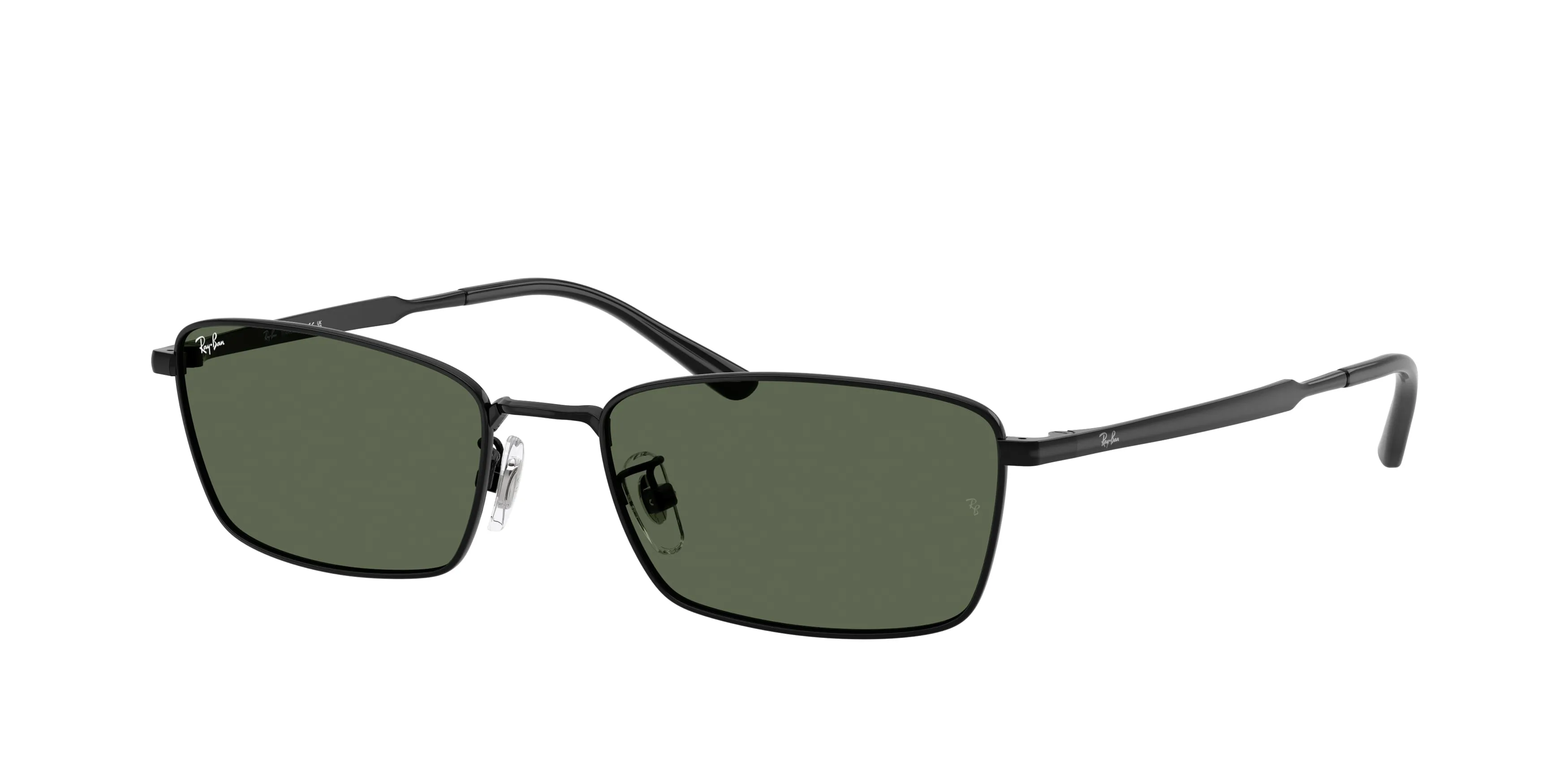 Ray - Ban RB8069D 926771 Occhiali da sole Titanio Nero Verde Squadrata Normale - immagine 1