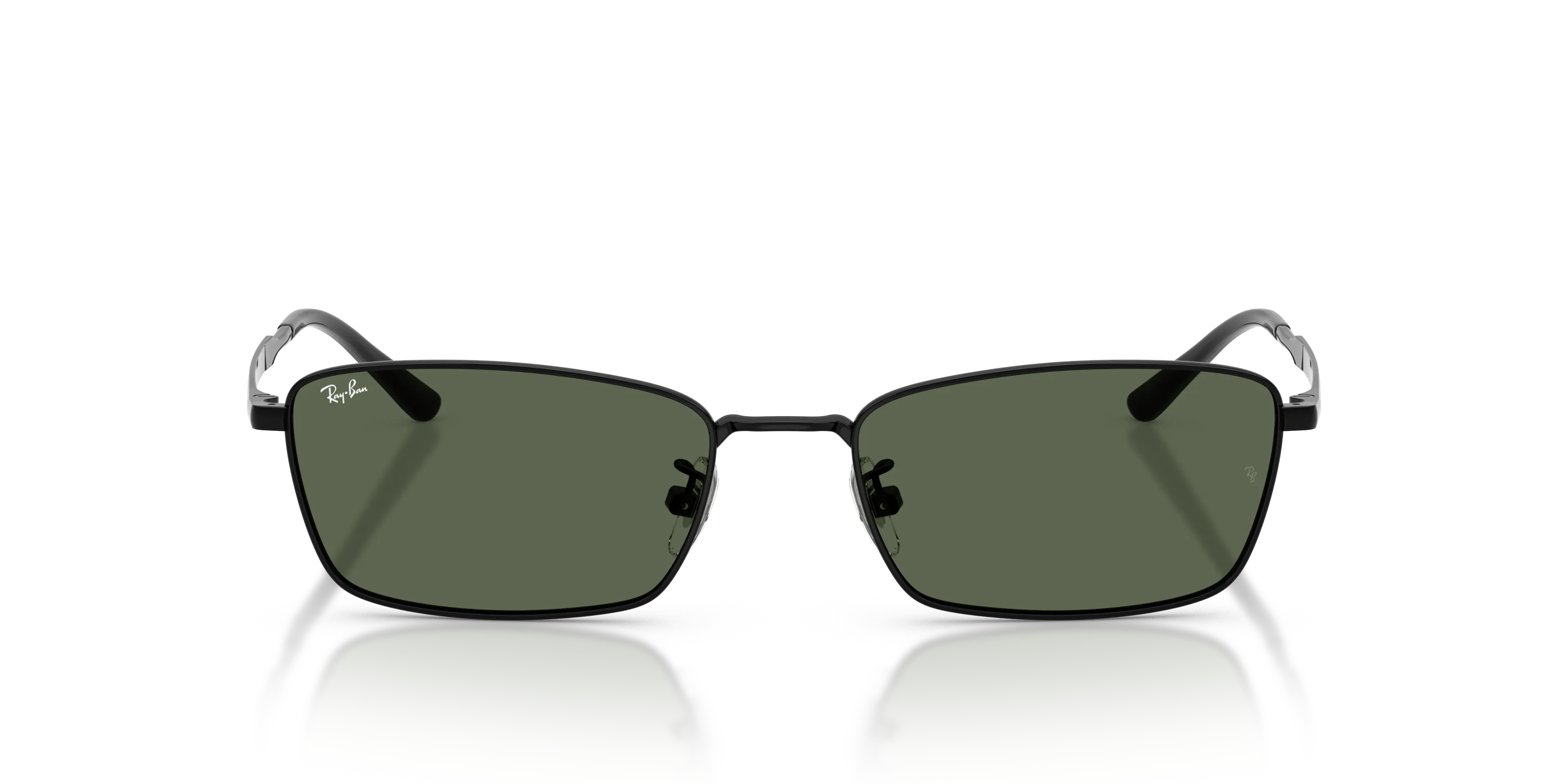Ray - Ban RB8069D 926771 Occhiali da sole Titanio Nero Verde Squadrata Normale - immagine 3