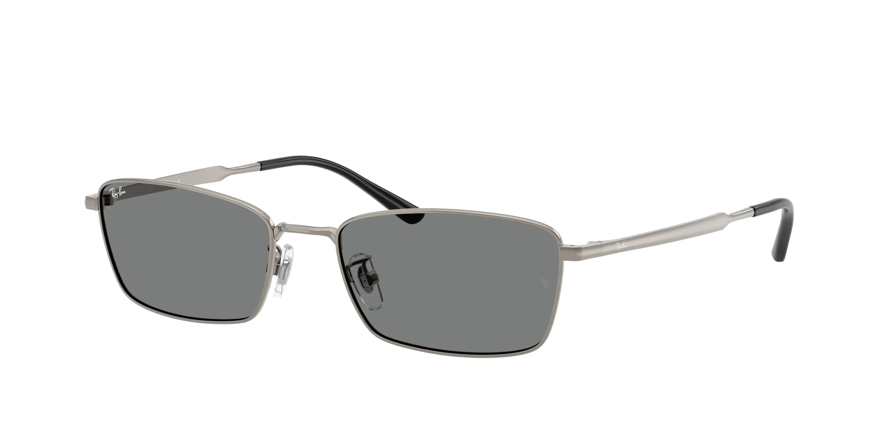 Ray - Ban RB8069D 165/87 Occhiali da sole Titanio Grigio Grigio Squadrata Normale - immagine 1