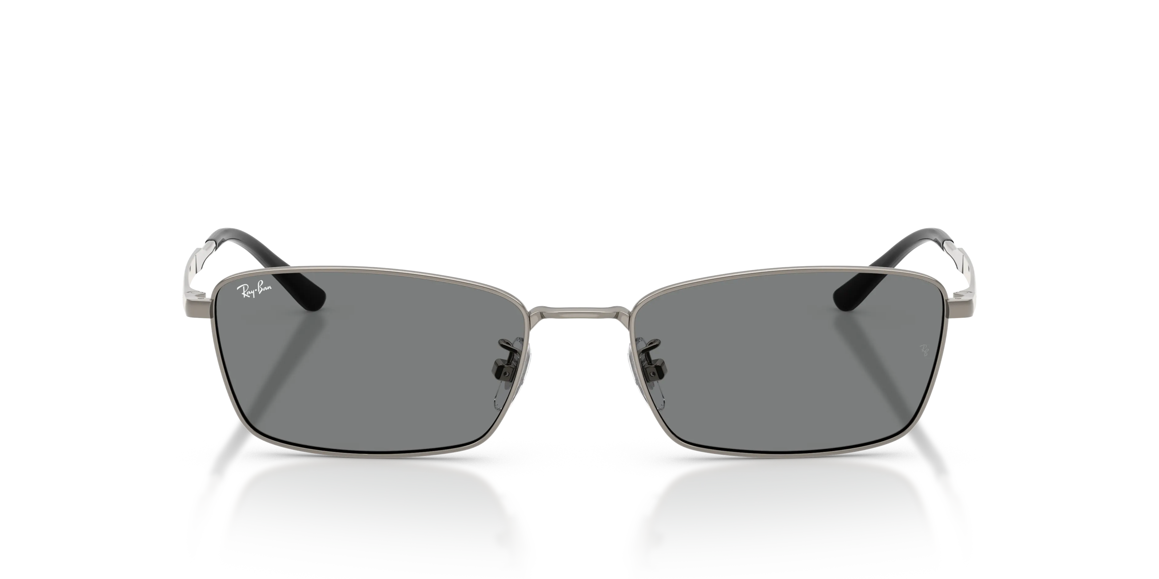 Ray - Ban RB8069D 165/87 Occhiali da sole Titanio Grigio Grigio Squadrata Normale - immagine 3