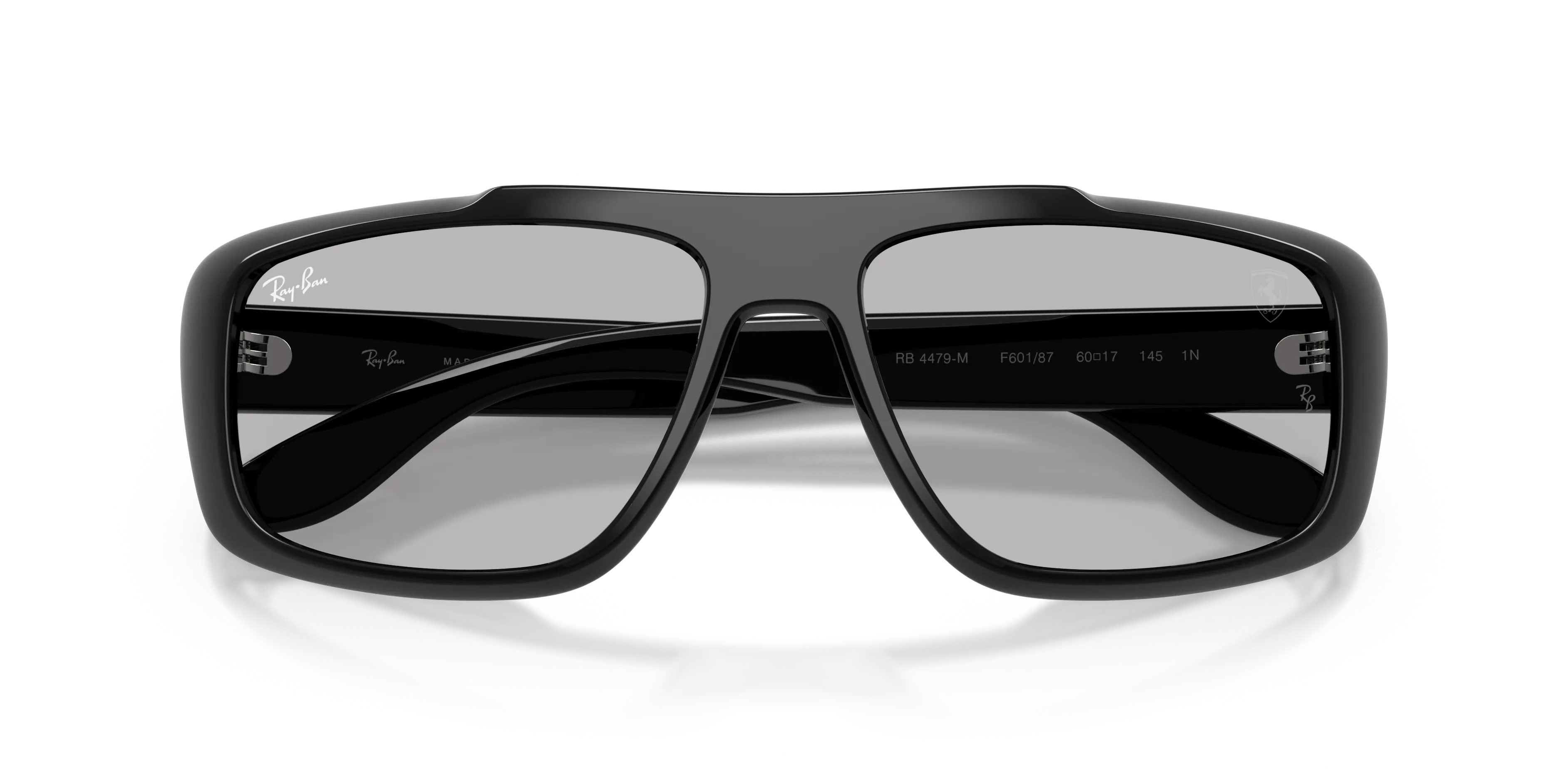 Ray - Ban RB4479M F60187 Occhiali da sole Nylon Nero Grigio Squadrata Normale - immagine 2