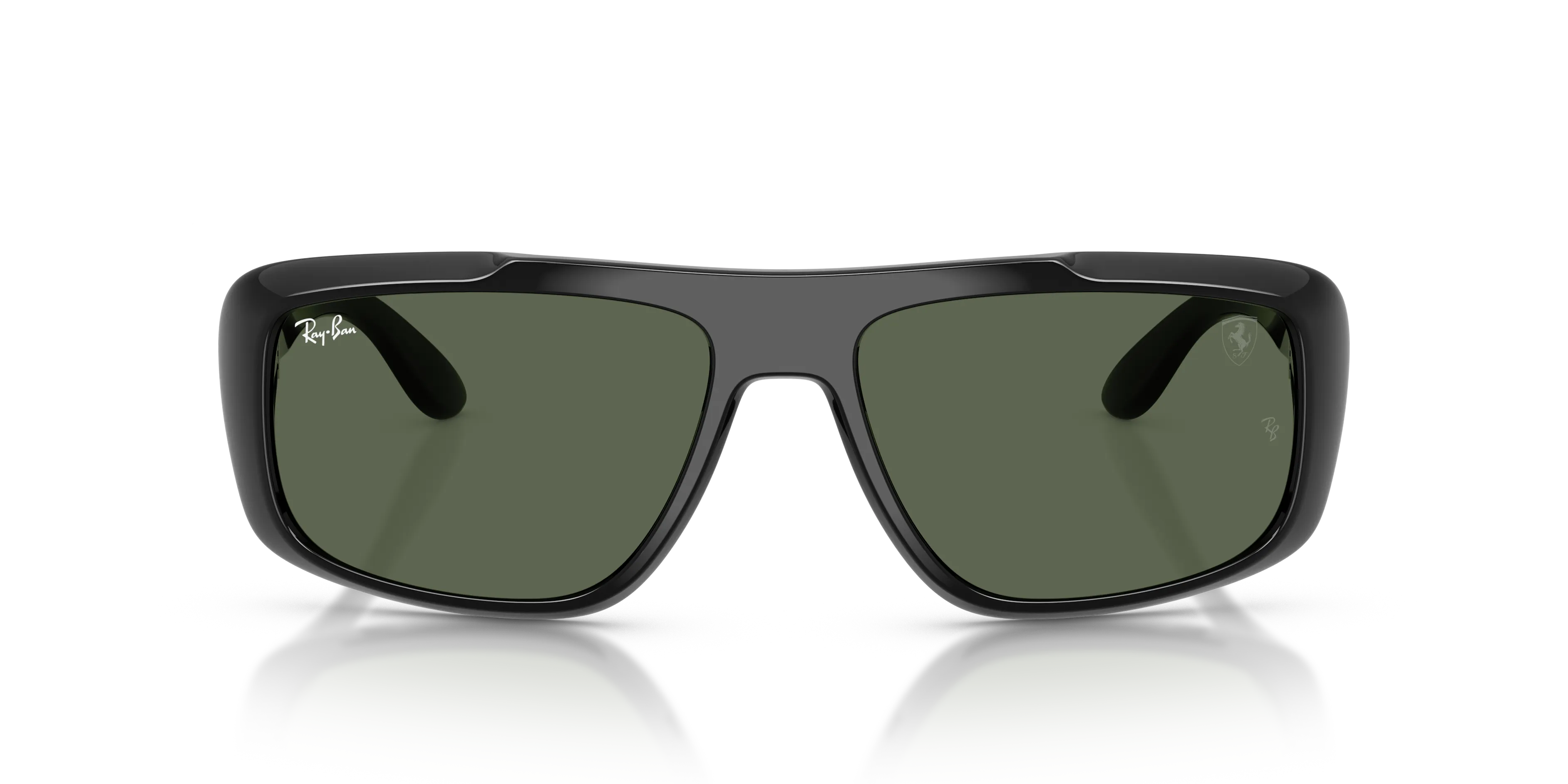 Ray - Ban RB4479M F60171 Occhiali da sole Nylon Nero Verde Squadrata Normale - immagine 3