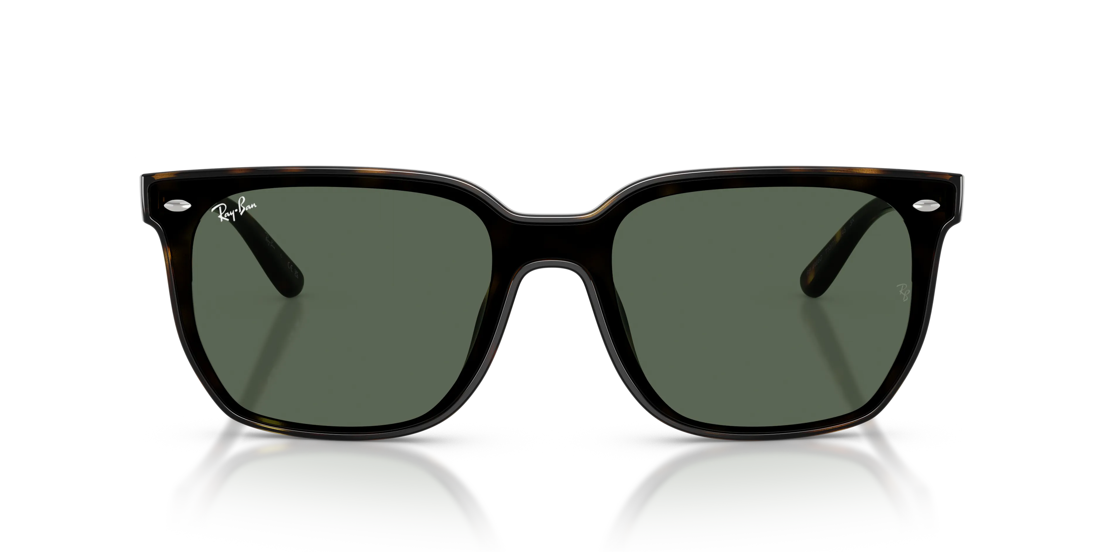 Ray - Ban RB4466D 710/71 Occhiali da sole Nylon Tartaruga Verde Squadrata Normale - immagine 3