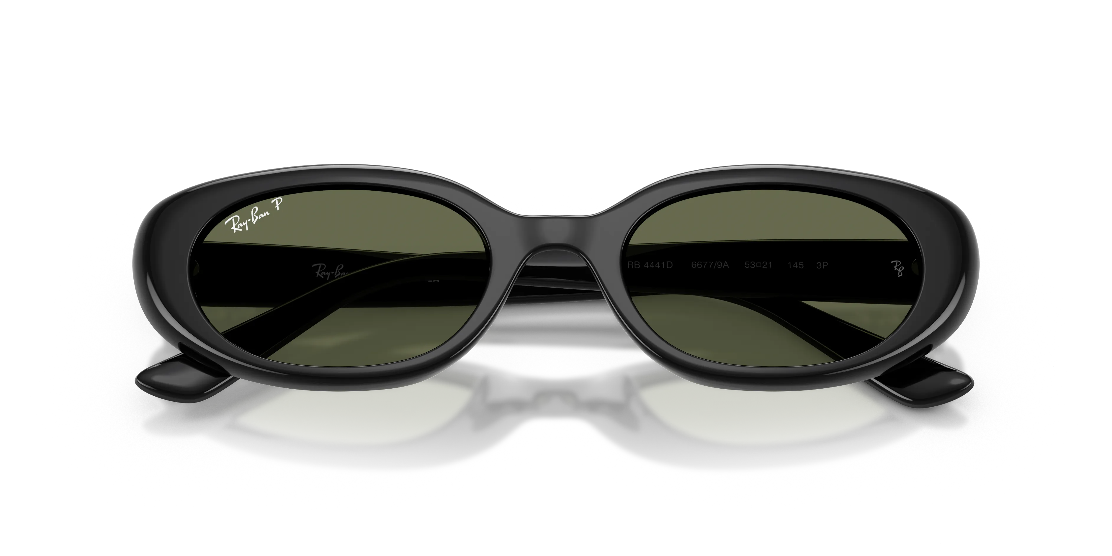 Ray - Ban RB4441D 66779A Occhiali da sole Iniettato Nero Verde Pillow Polarizzata - immagine 2