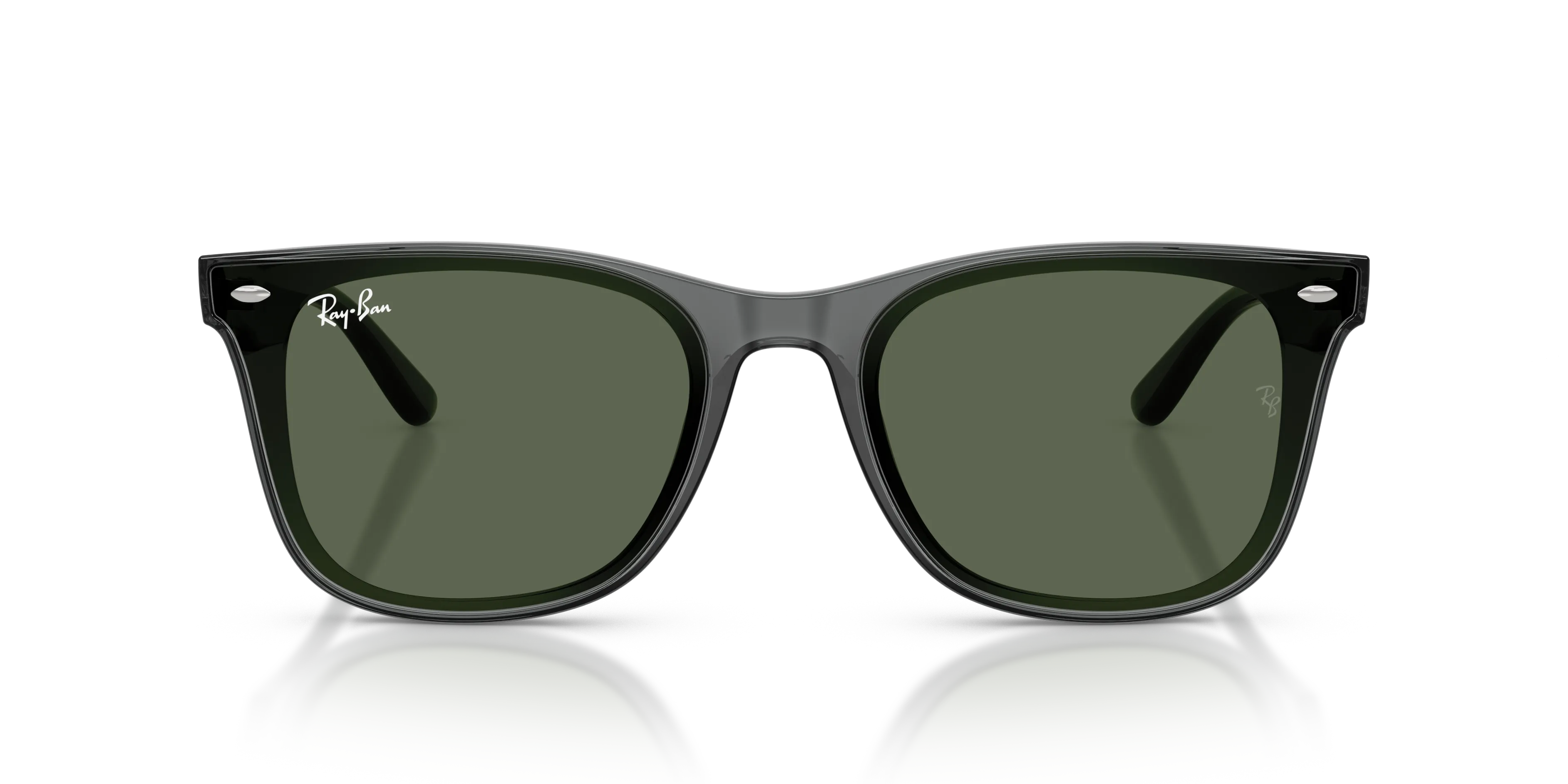 Ray - Ban RB4420 691971 Occhiali da sole Iniettato Grigio Verde Squadrata Normale - immagine 3