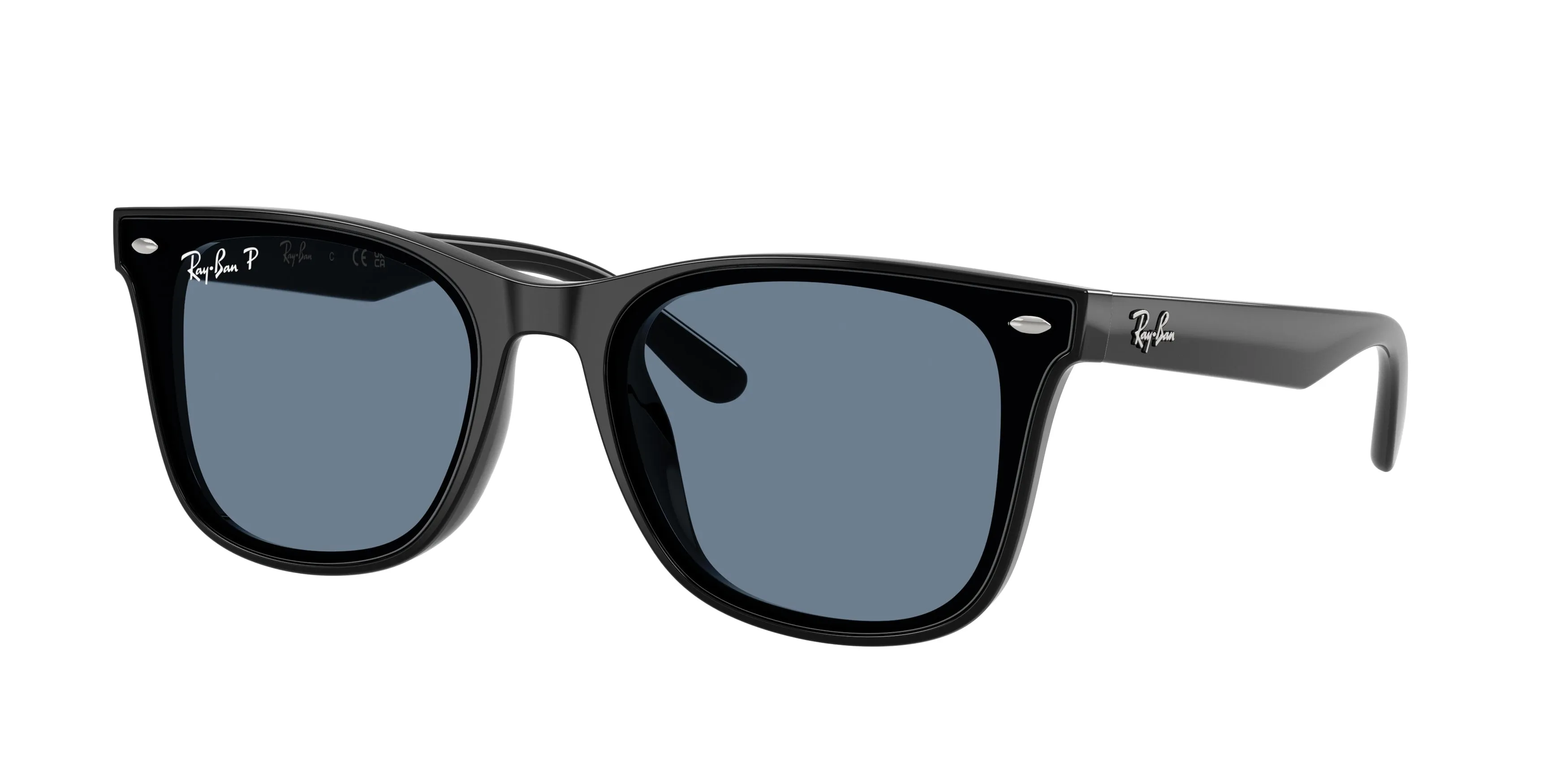 Ray - Ban RB4420 601/2V Occhiali da sole Iniettato Nero Blu Squadrata Polarizzata - immagine 1