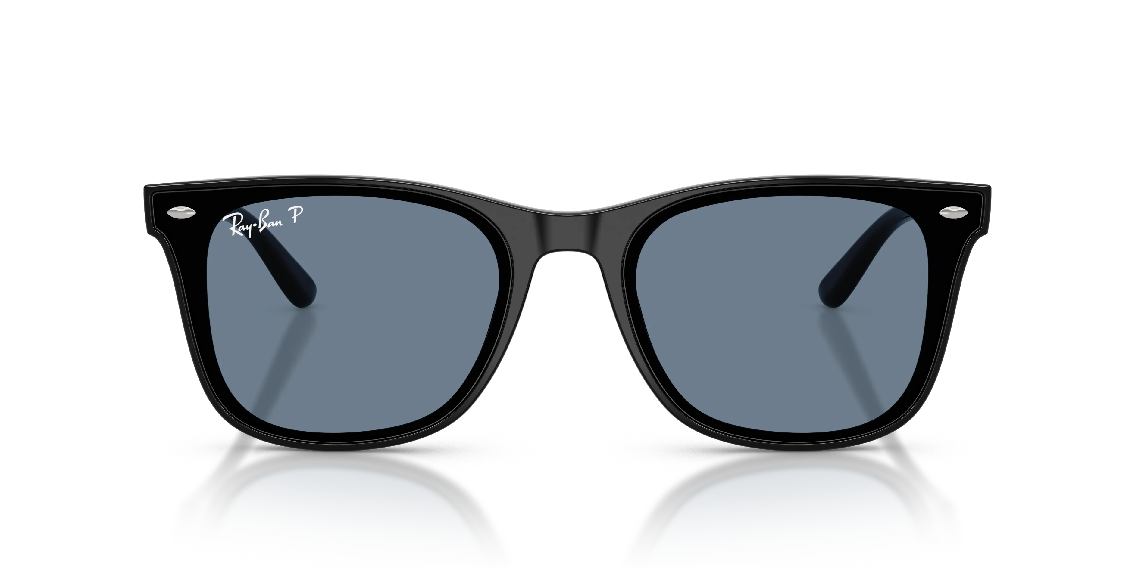 Ray - Ban RB4420 601/2V Occhiali da sole Iniettato Nero Blu Squadrata Polarizzata - immagine 3