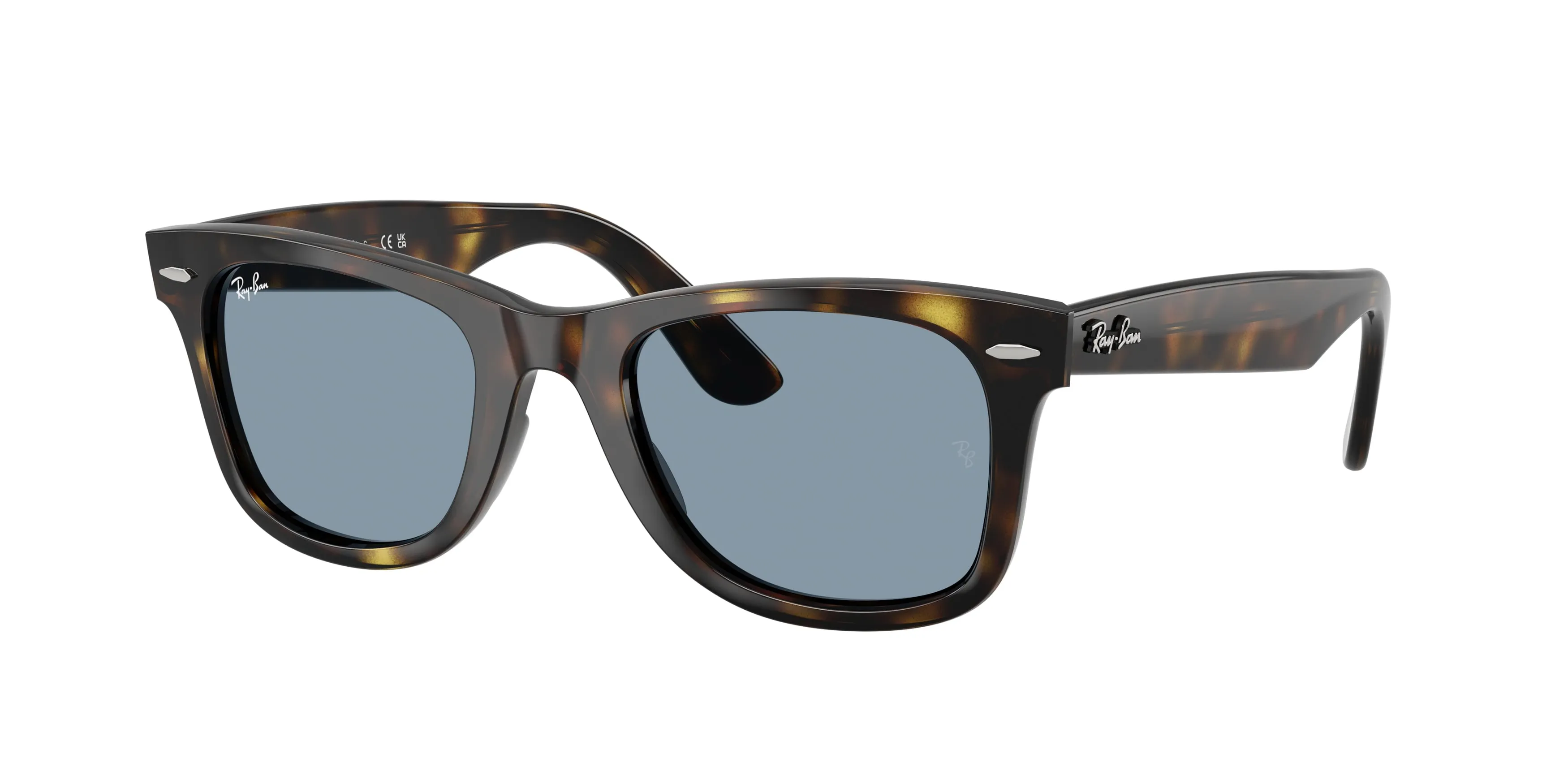 Ray - Ban RB4340 WAYFARER EASE 710/56 Occhiali da sole Acetato Tartaruga Blu Squadrata Normale - immagine 1