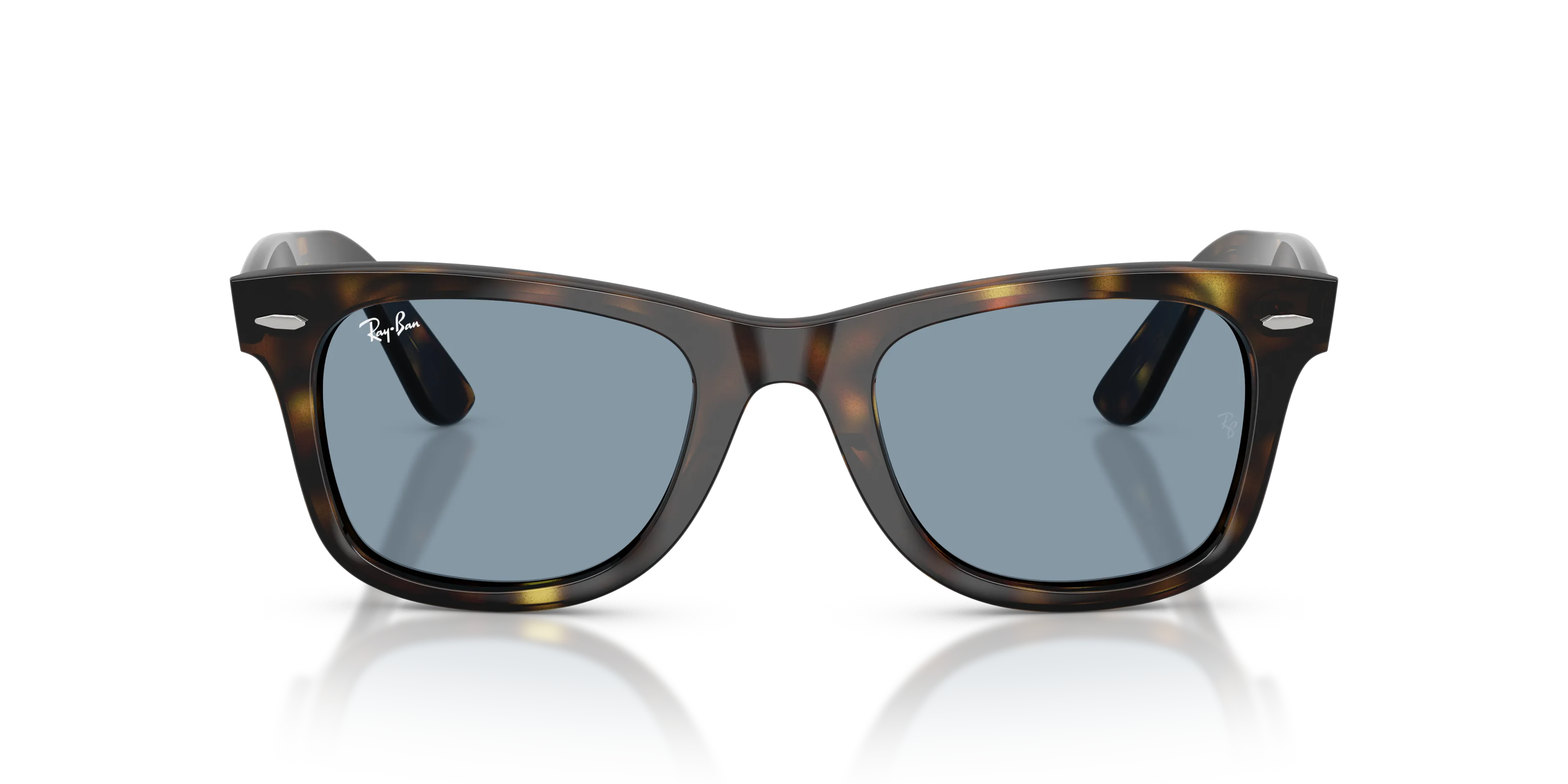 Ray - Ban RB4340 WAYFARER EASE 710/56 Occhiali da sole Acetato Tartaruga Blu Squadrata Normale - immagine 3