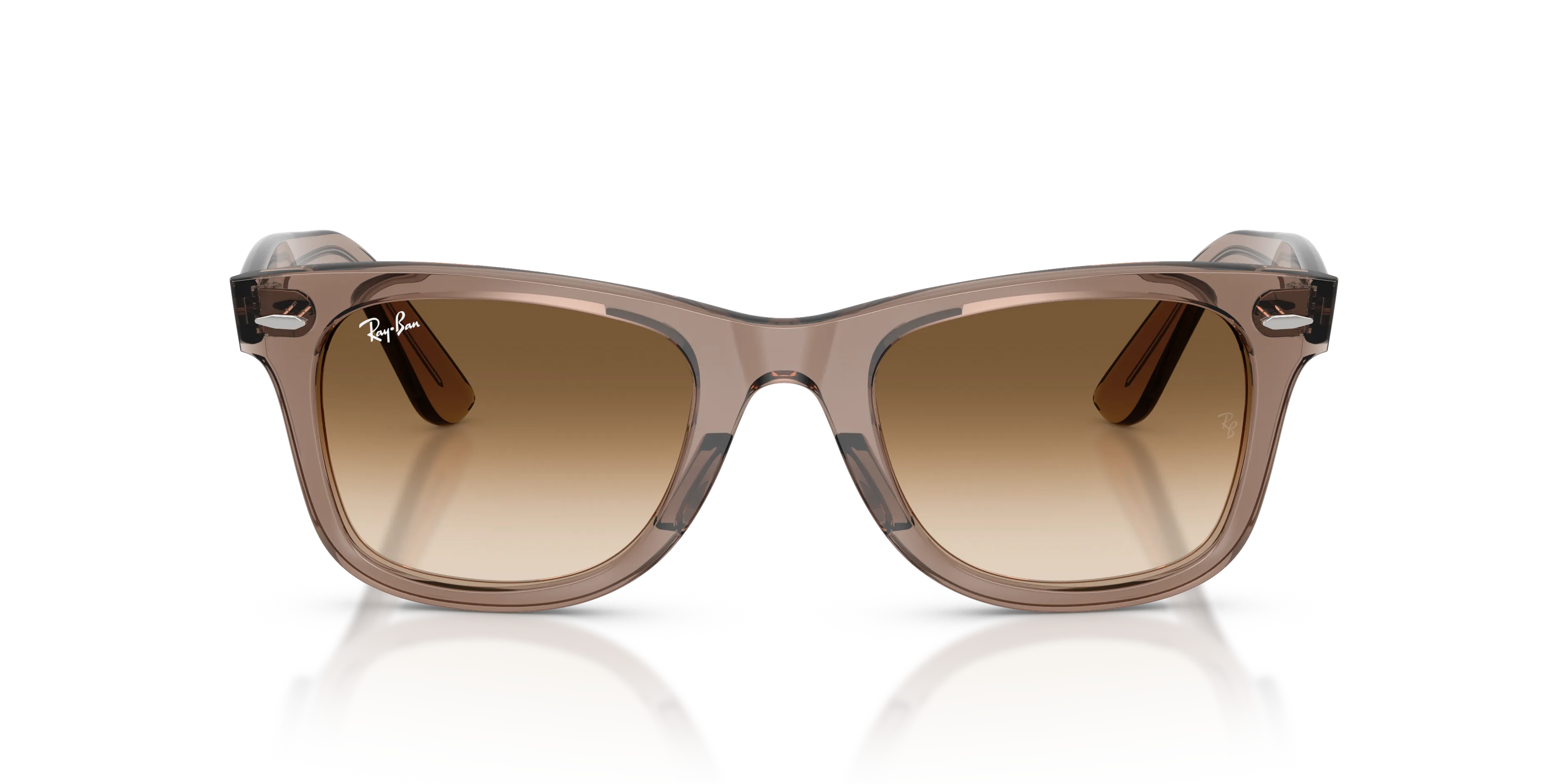Ray - Ban RB4340 WAYFARER EASE 682751 Occhiali da sole Acetato Marrone Marrone Squadrata Normale Sfumato - immagine 3
