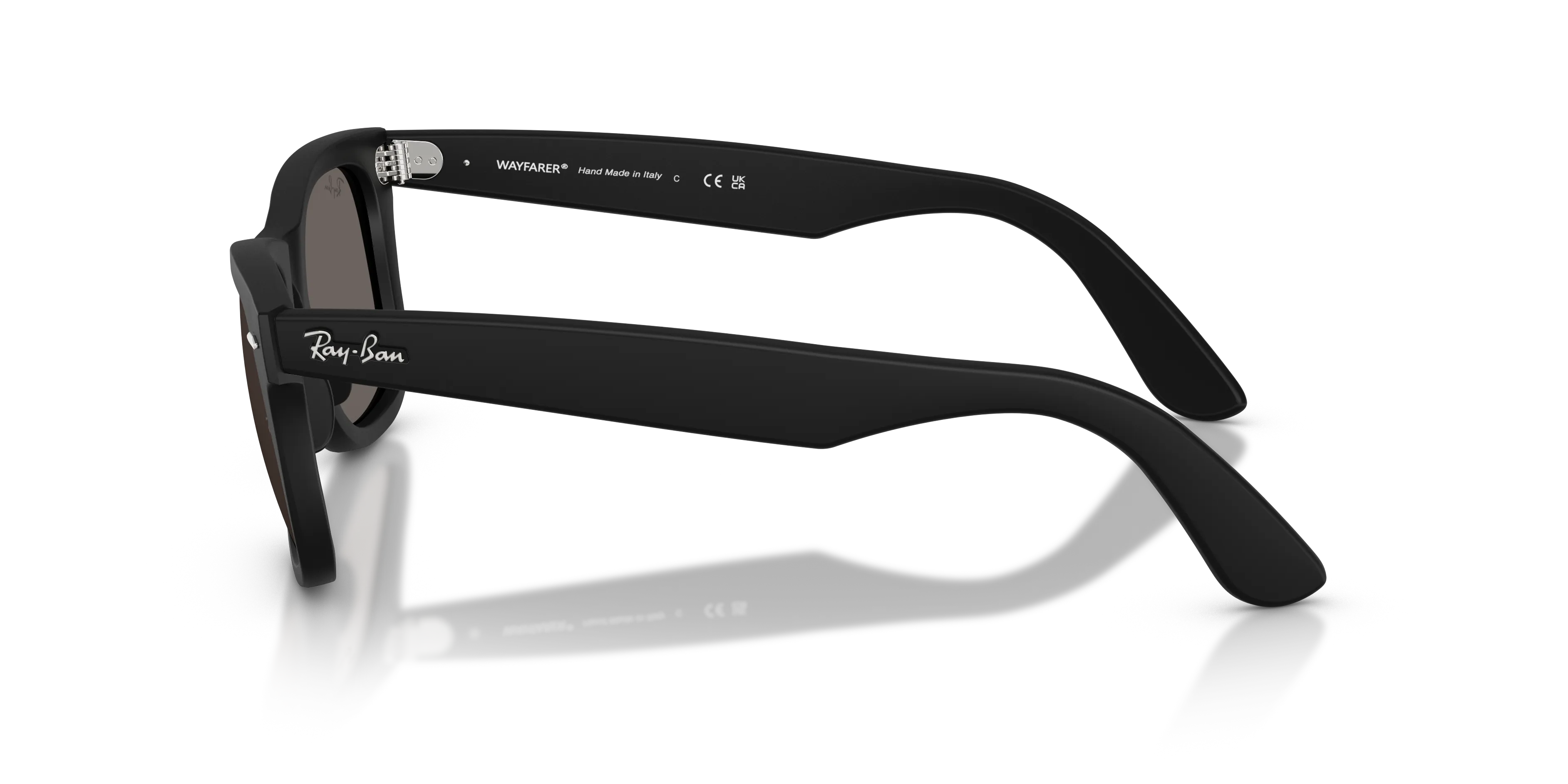 Ray - Ban RB4340 WAYFARER EASE 601SB1 Occhiali da sole Acetato Nero Grigio Squadrata Normale - immagine 4