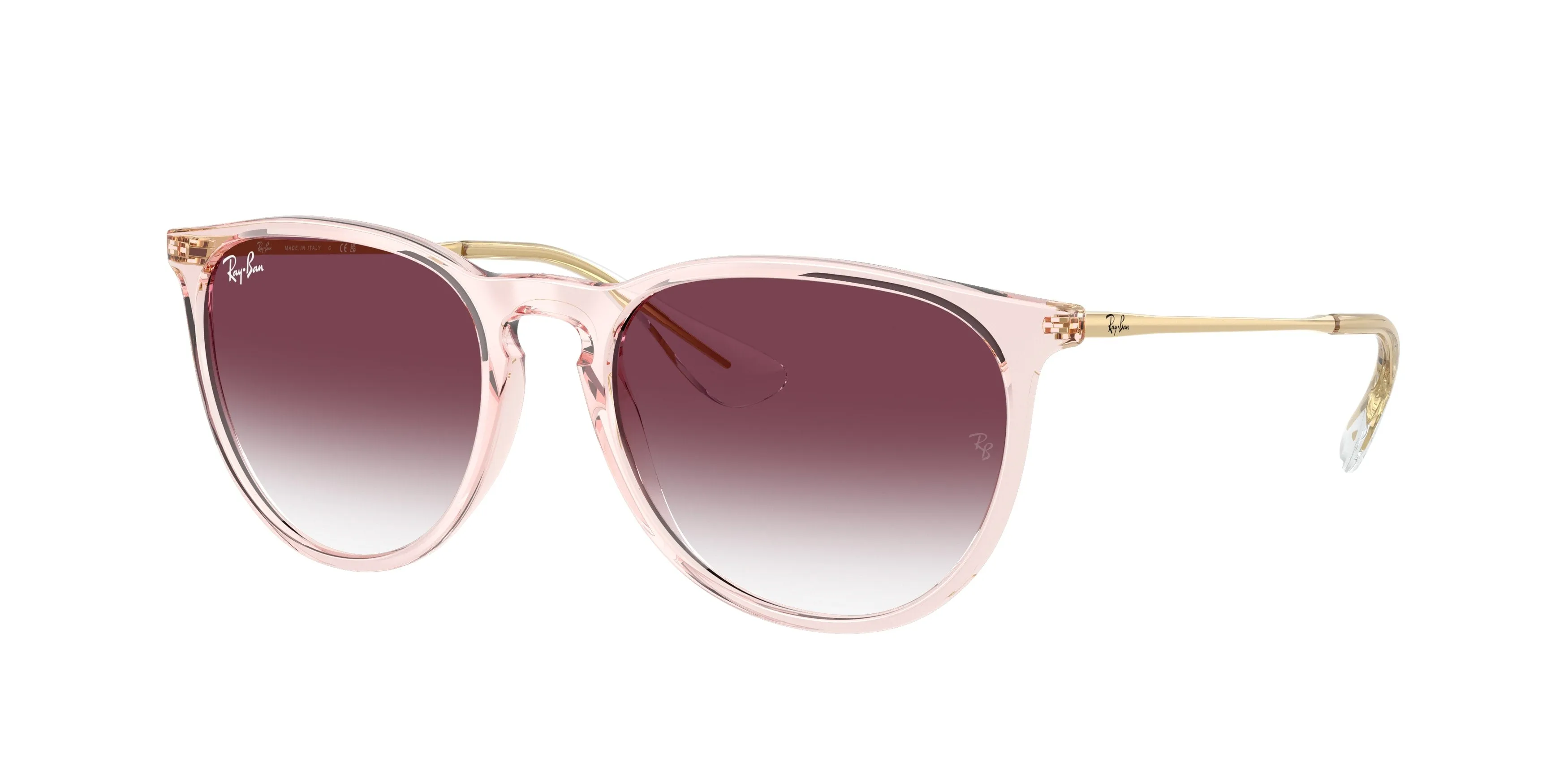 Ray - Ban RB4171 ERIKA 67428H Occhiali da sole Nylon Rosa Viola Pantos Normale Sfumato - immagine 1