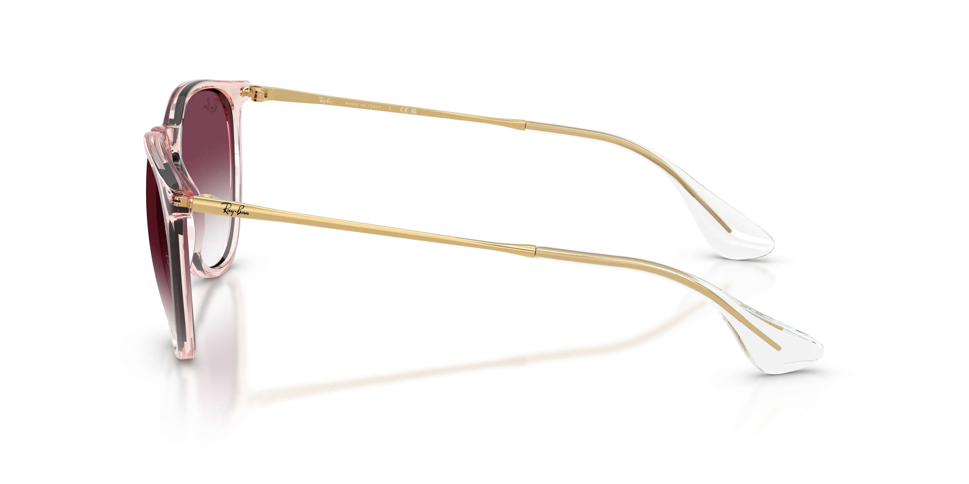 Ray - Ban RB4171 ERIKA 67428H Occhiali da sole Nylon Rosa Viola Pantos Normale Sfumato - immagine 4