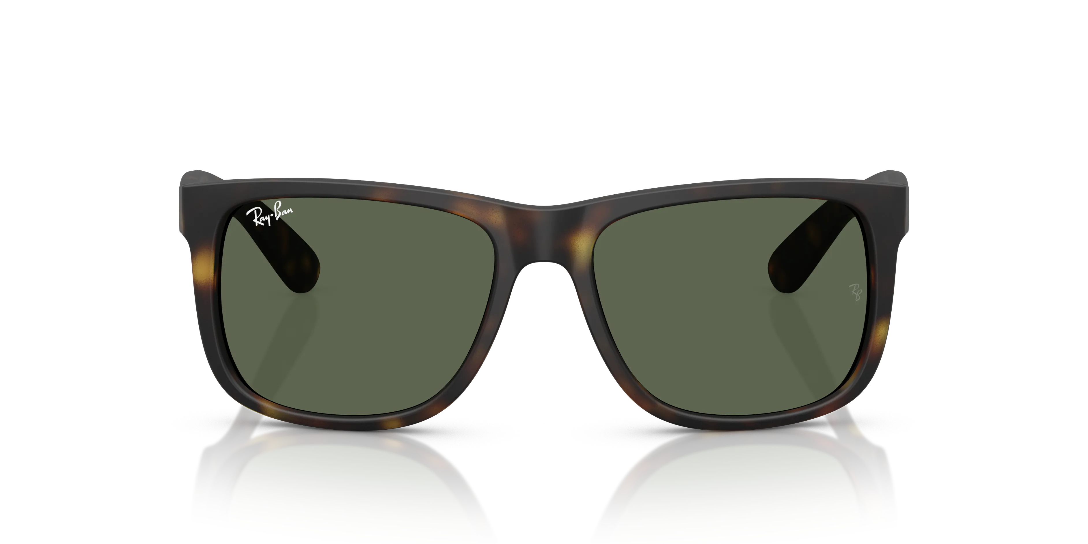 Ray - Ban RB4165 JUSTIN 865/71 Occhiali da sole Nylon Marrone Verde Squadrata Normale - immagine 3