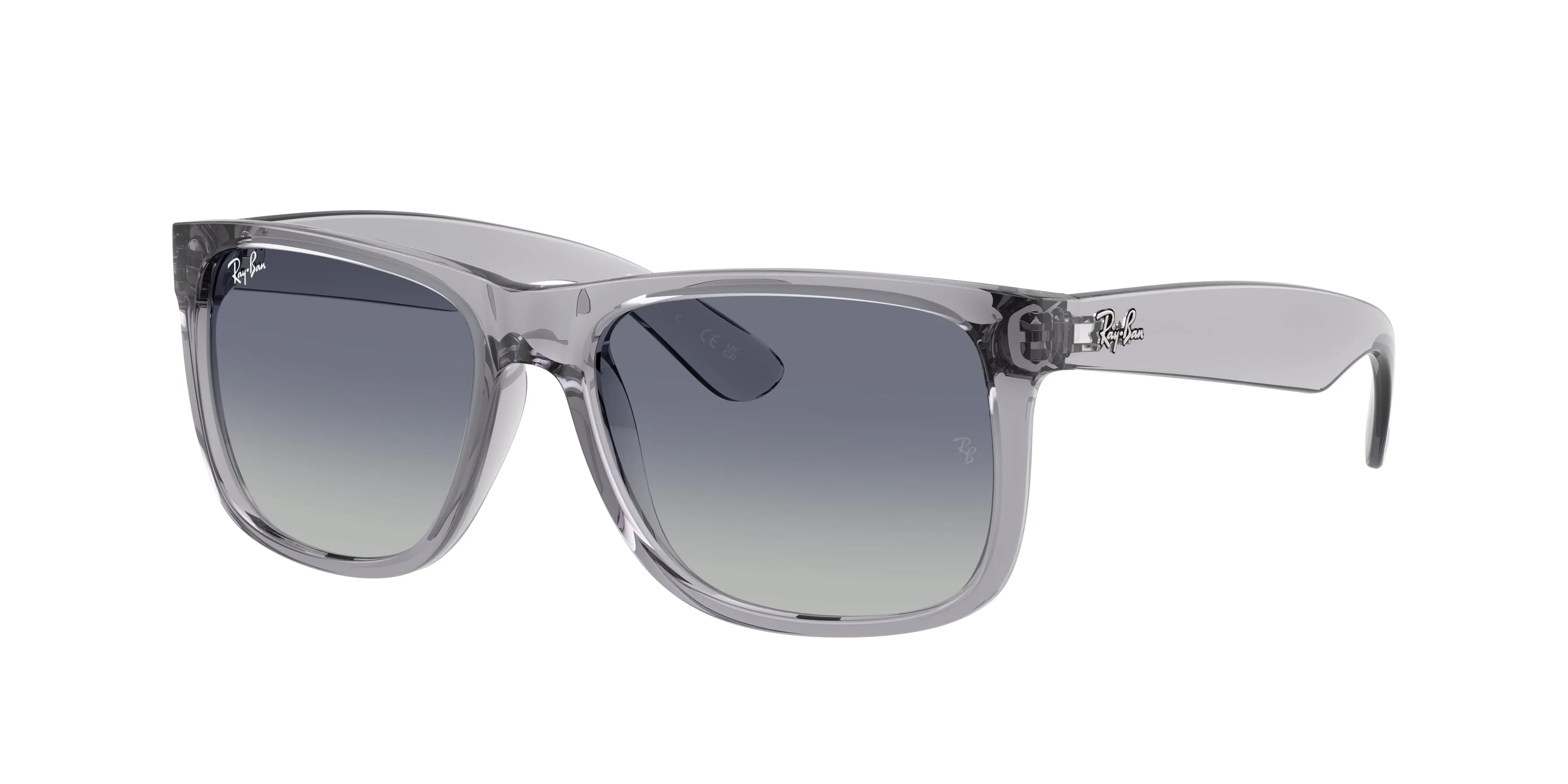 Ray - Ban RB4165 JUSTIN 67924L Occhiali da sole Nylon Grigio Grigio Squadrata Normale Sfumato - immagine 1