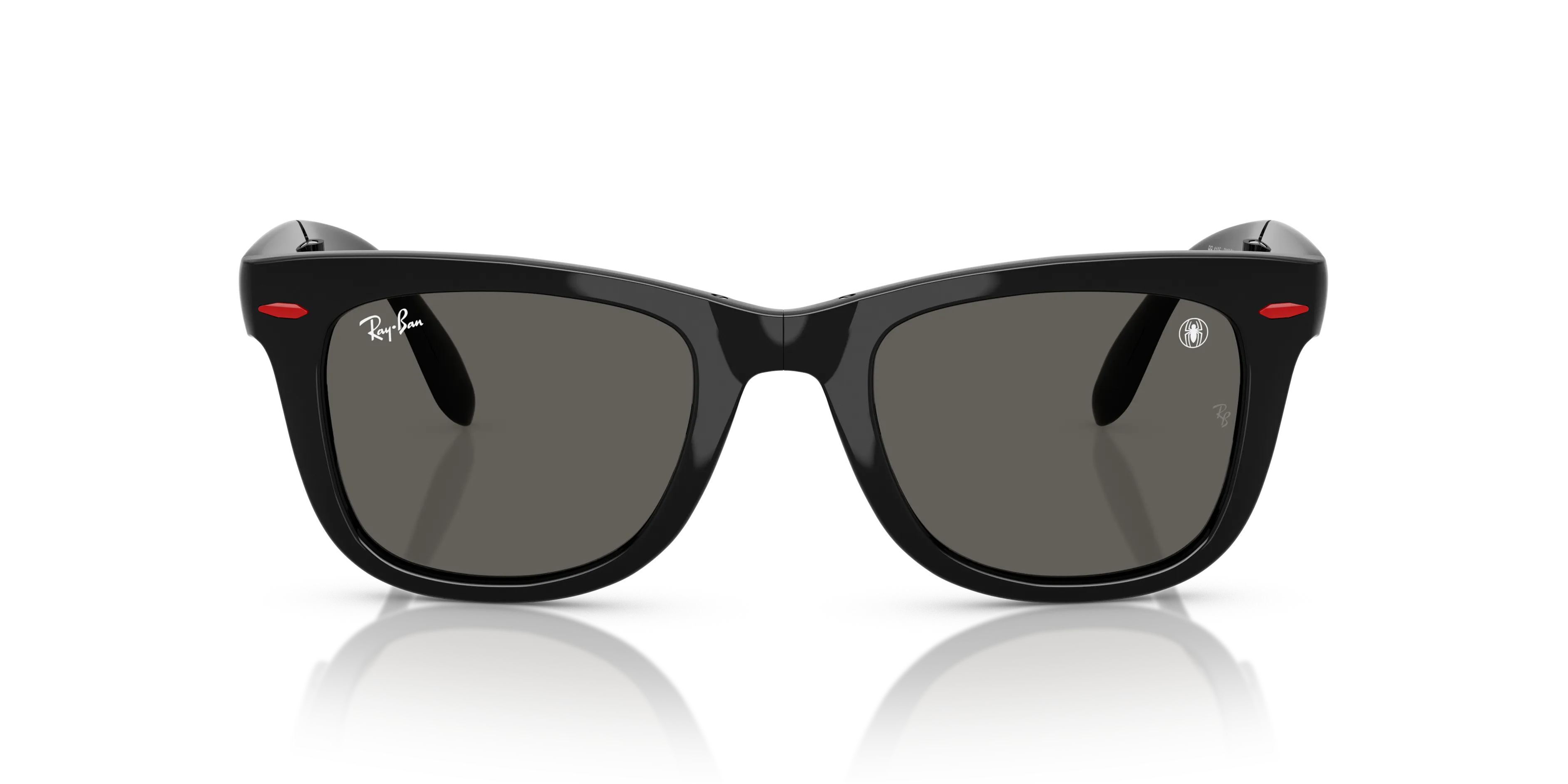 Ray - Ban RB4105 FOLDING WAYFARER 6926B1 Occhiali da sole Nylon Nero Grigio Squadrata Normale - immagine 3