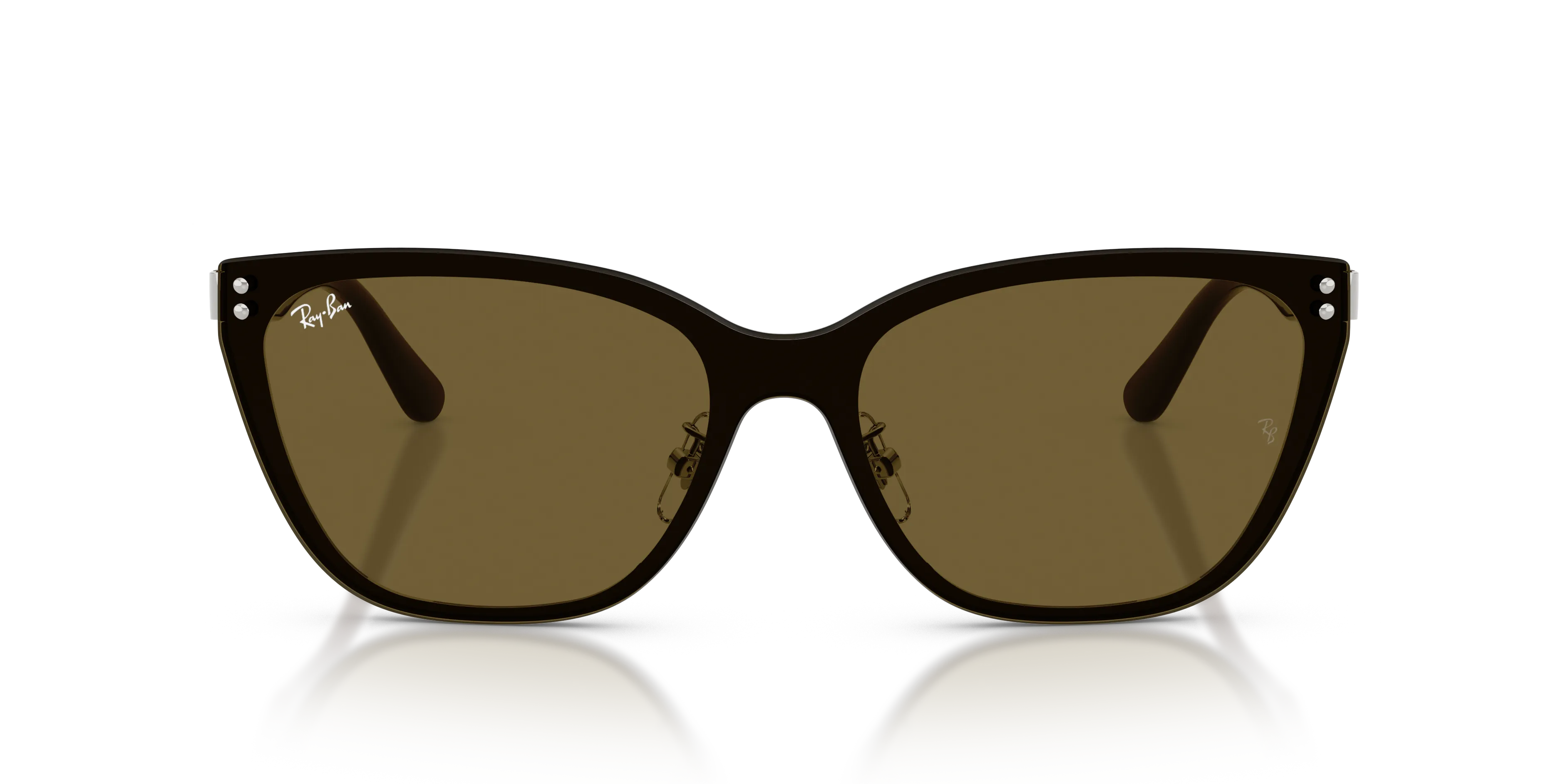 Ray - Ban RB3798D 928873 Occhiali da sole Metallo Argento Marrone Geometrica Normale - immagine 3