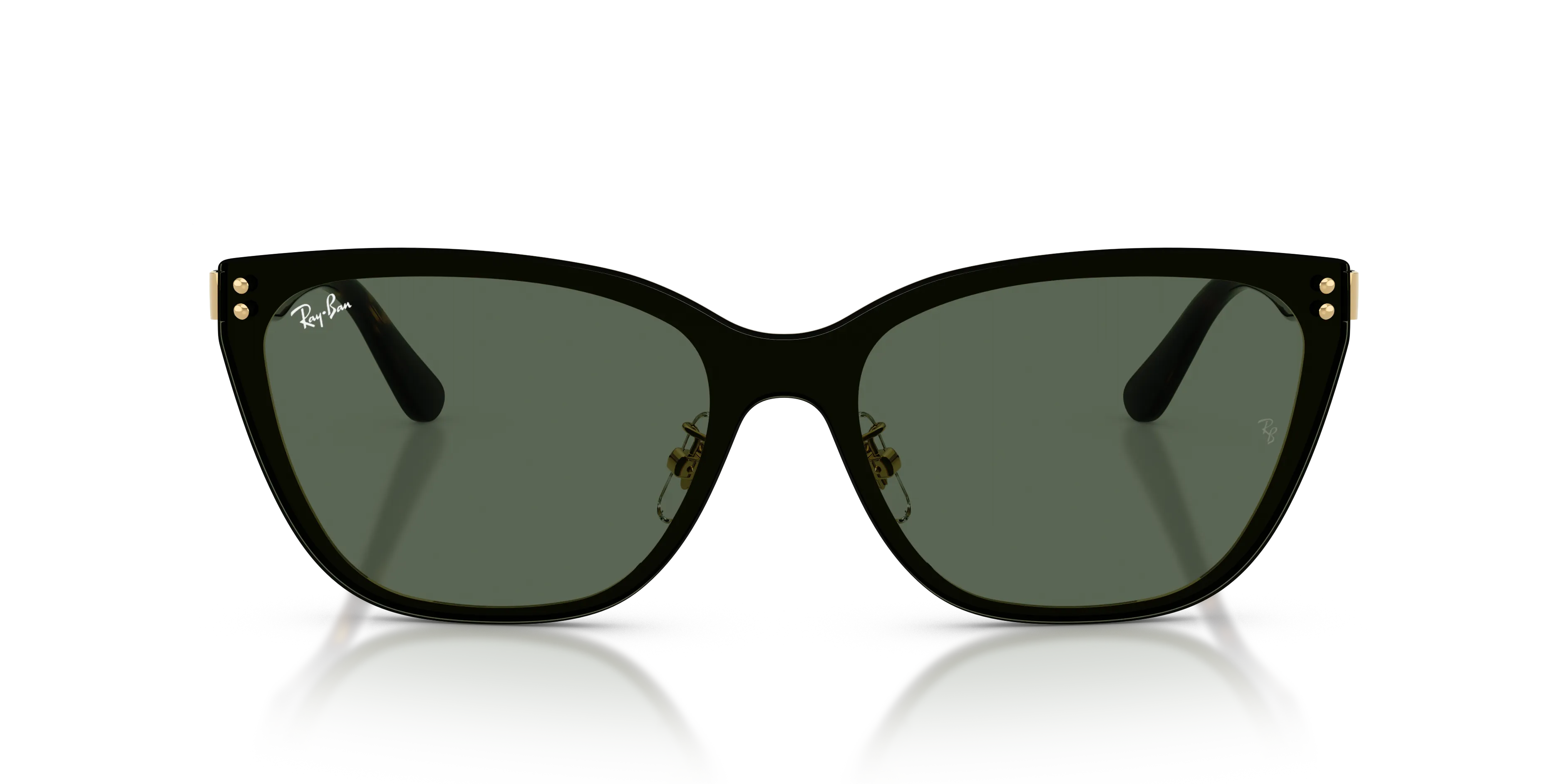 Ray - Ban RB3798D 001/71 Occhiali da sole Metallo Oro Verde Geometrica Normale - immagine 3
